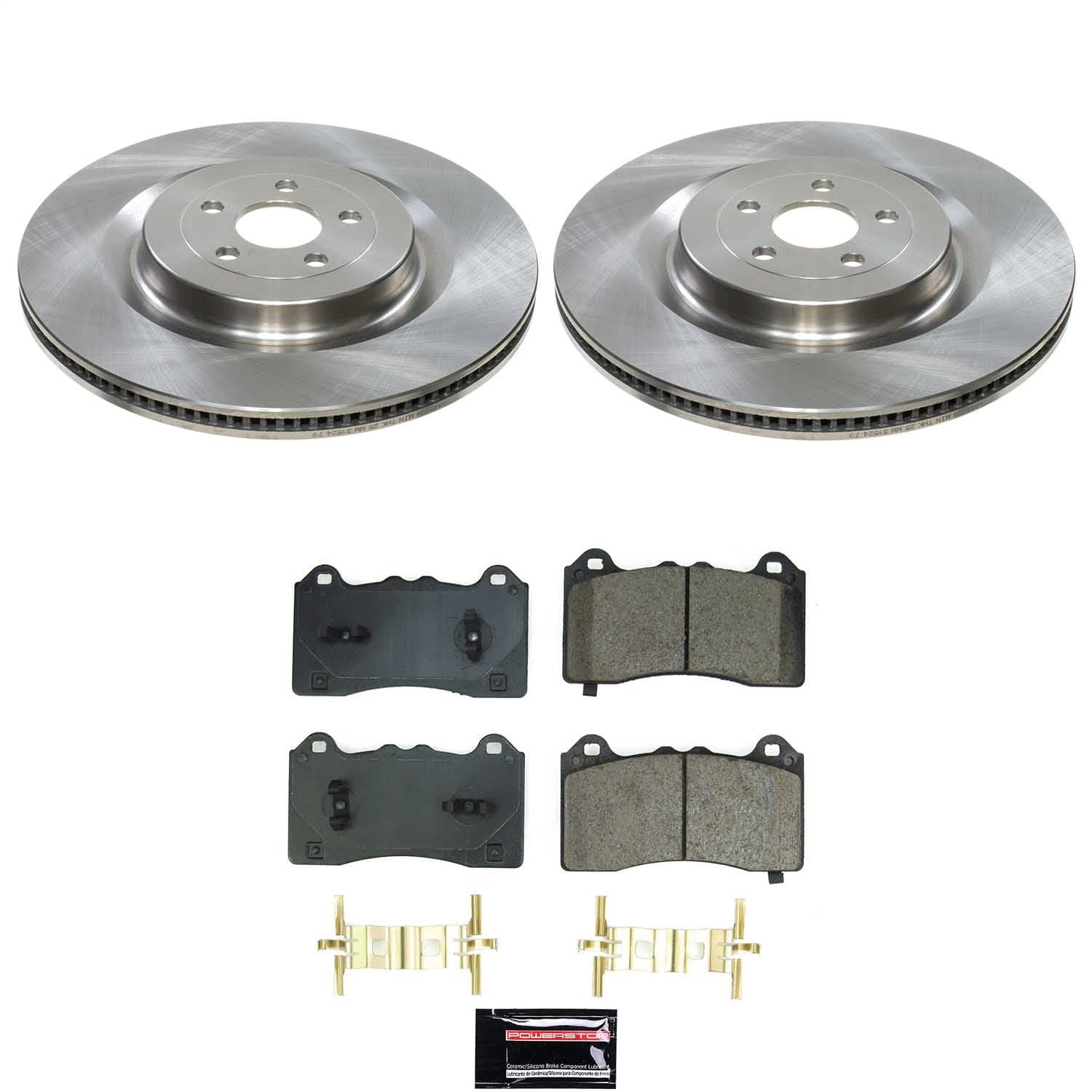 Power Stop - KOE9265 - Front - Disc Brake Pad and Rotor Kit image 1