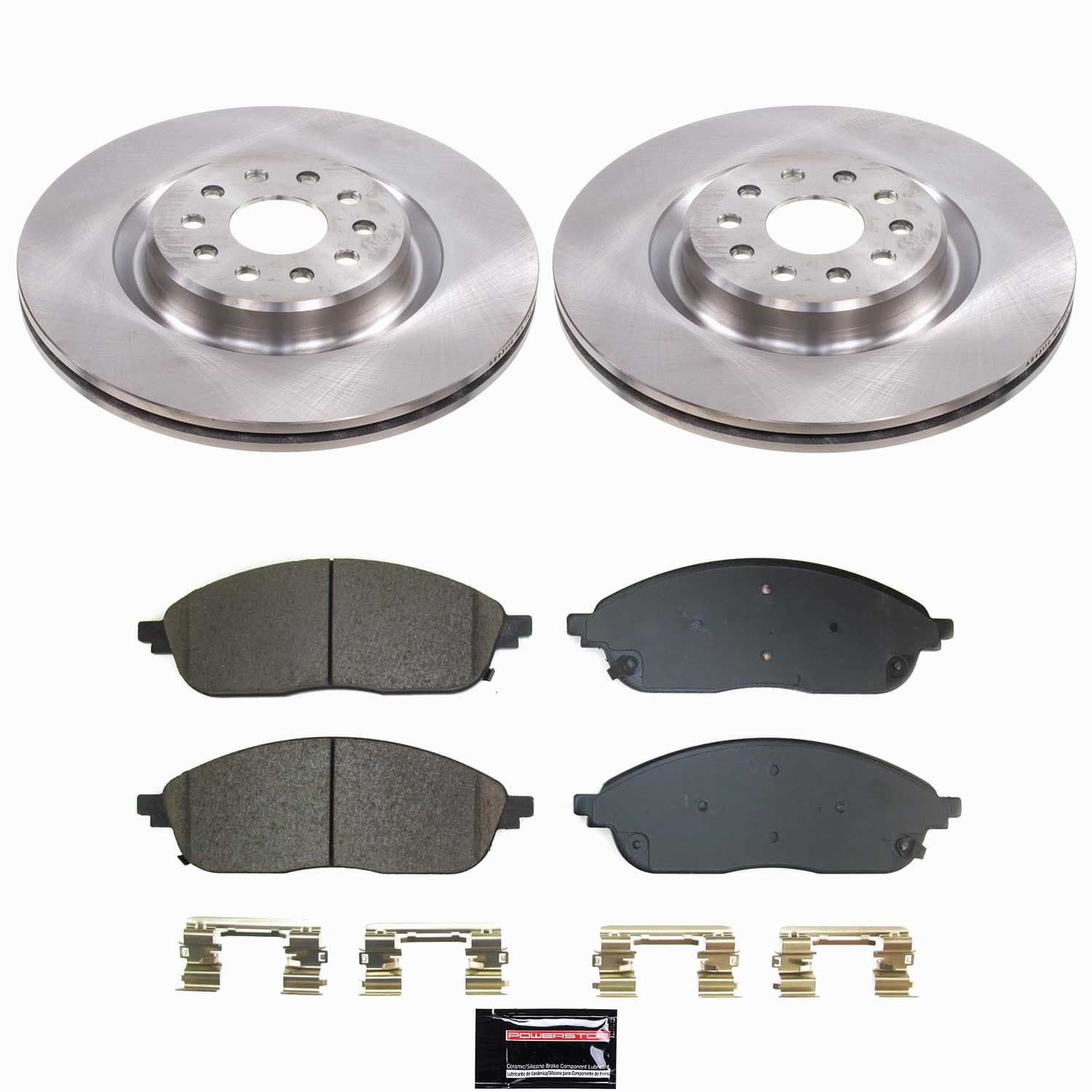 Power Stop - KOE9266 - Front - Disc Brake Pad and Rotor Kit image 1