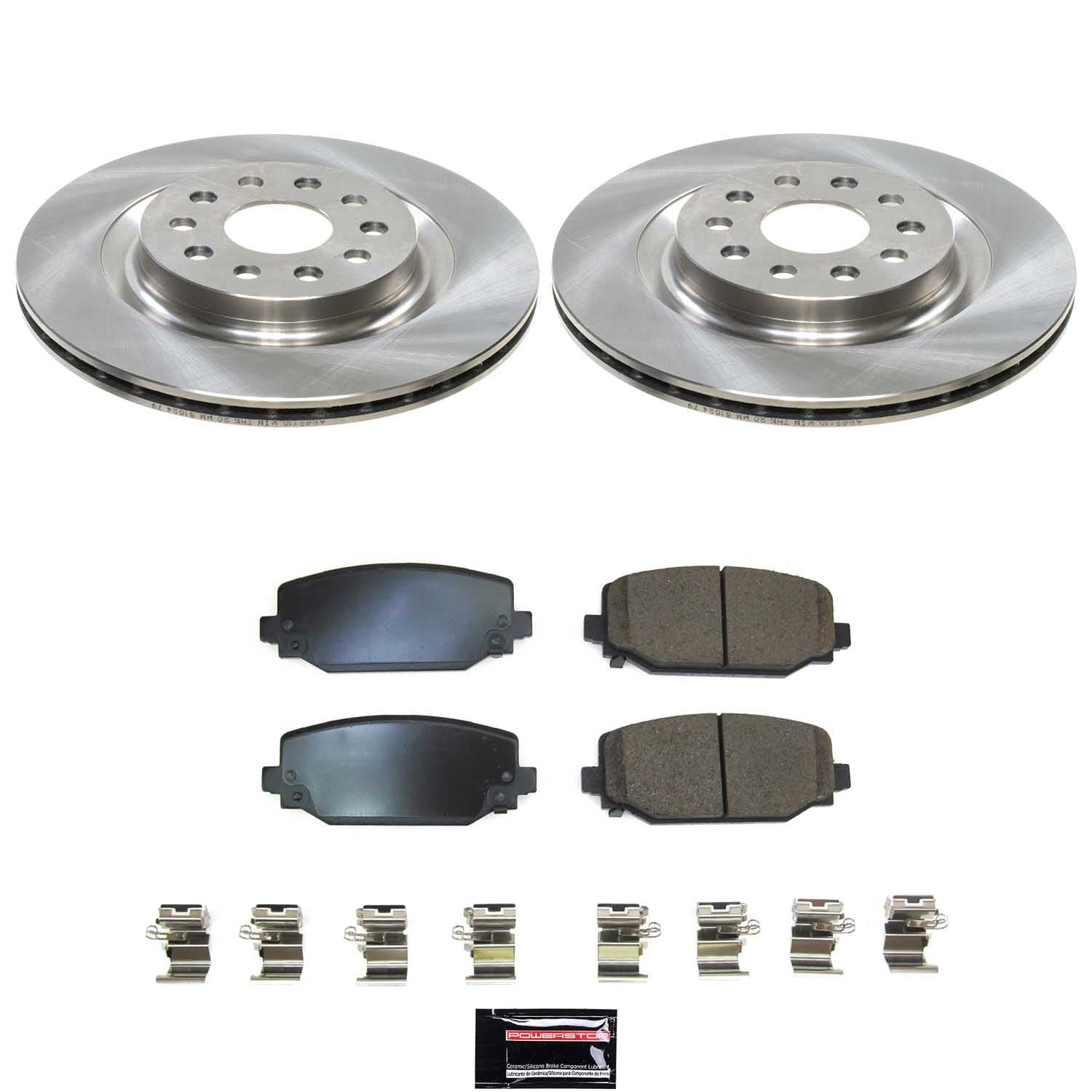 Power Stop - KOE9279 - Rear - Disc Brake Pad and Rotor Kit image 1