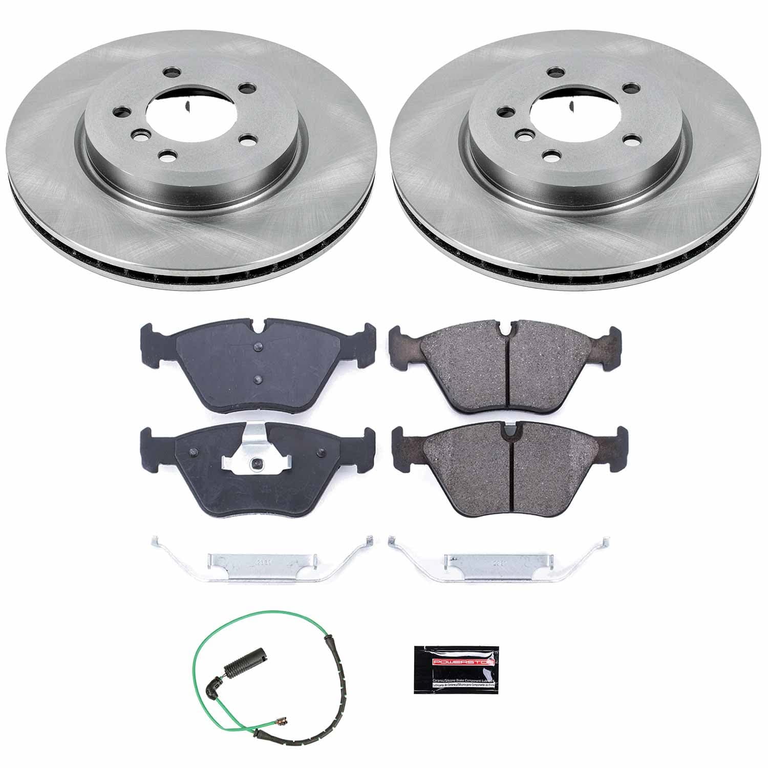 Power Stop - KOE933 - Front - Disc Brake Pad and Rotor Kit image 1