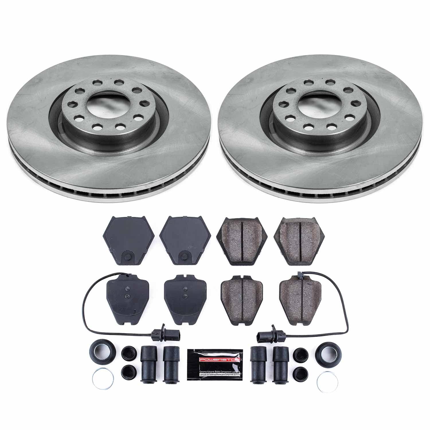 Power Stop - KOE948 - Front - Disc Brake Pad and Rotor Kit image 1