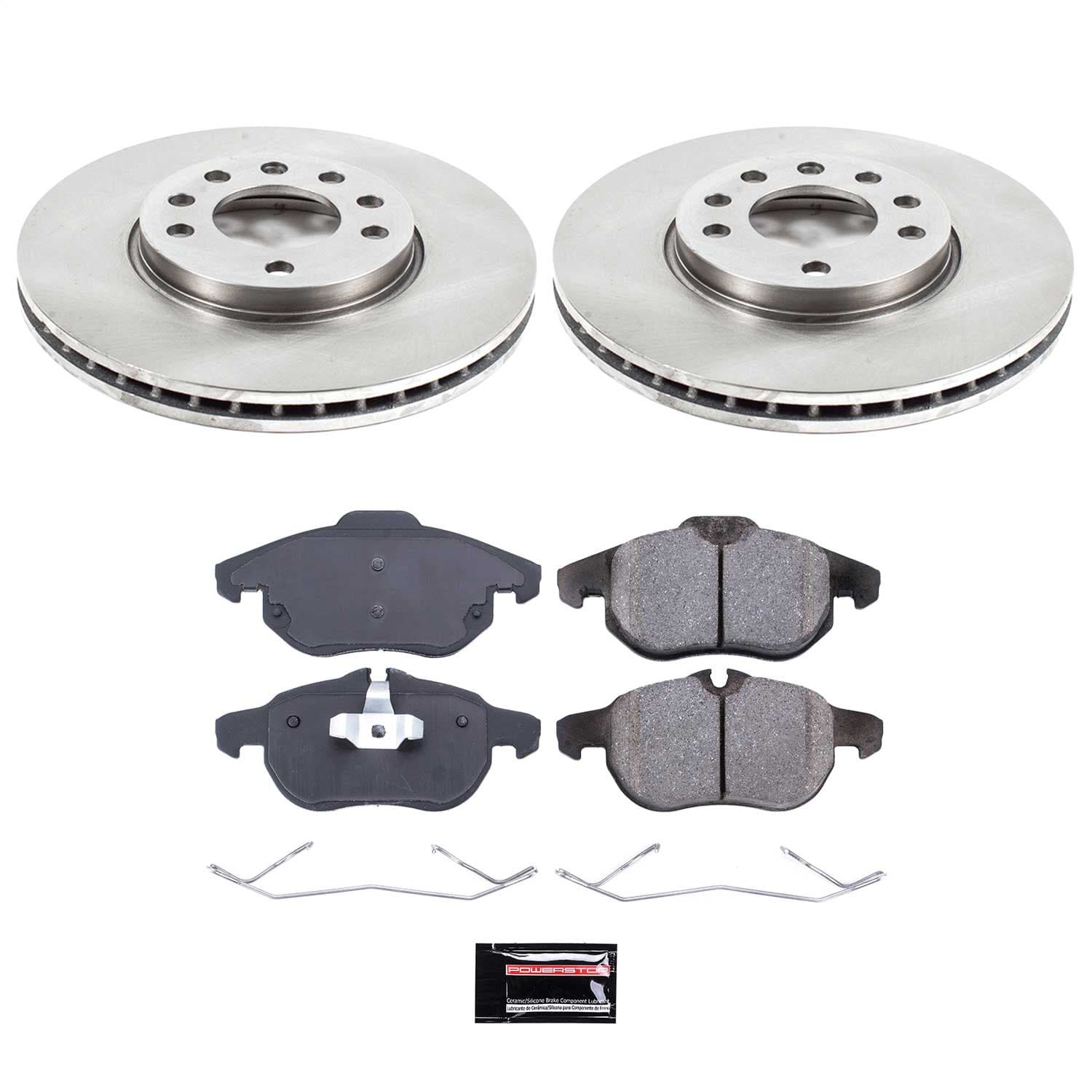 Power Stop - KOE978 - Front - Disc Brake Pad and Rotor Kit image 1