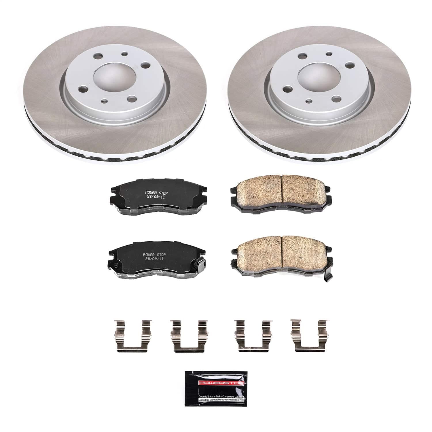 Power Stop - SC1090 - Front - Disc Brake Pad and Rotor Kit image 1