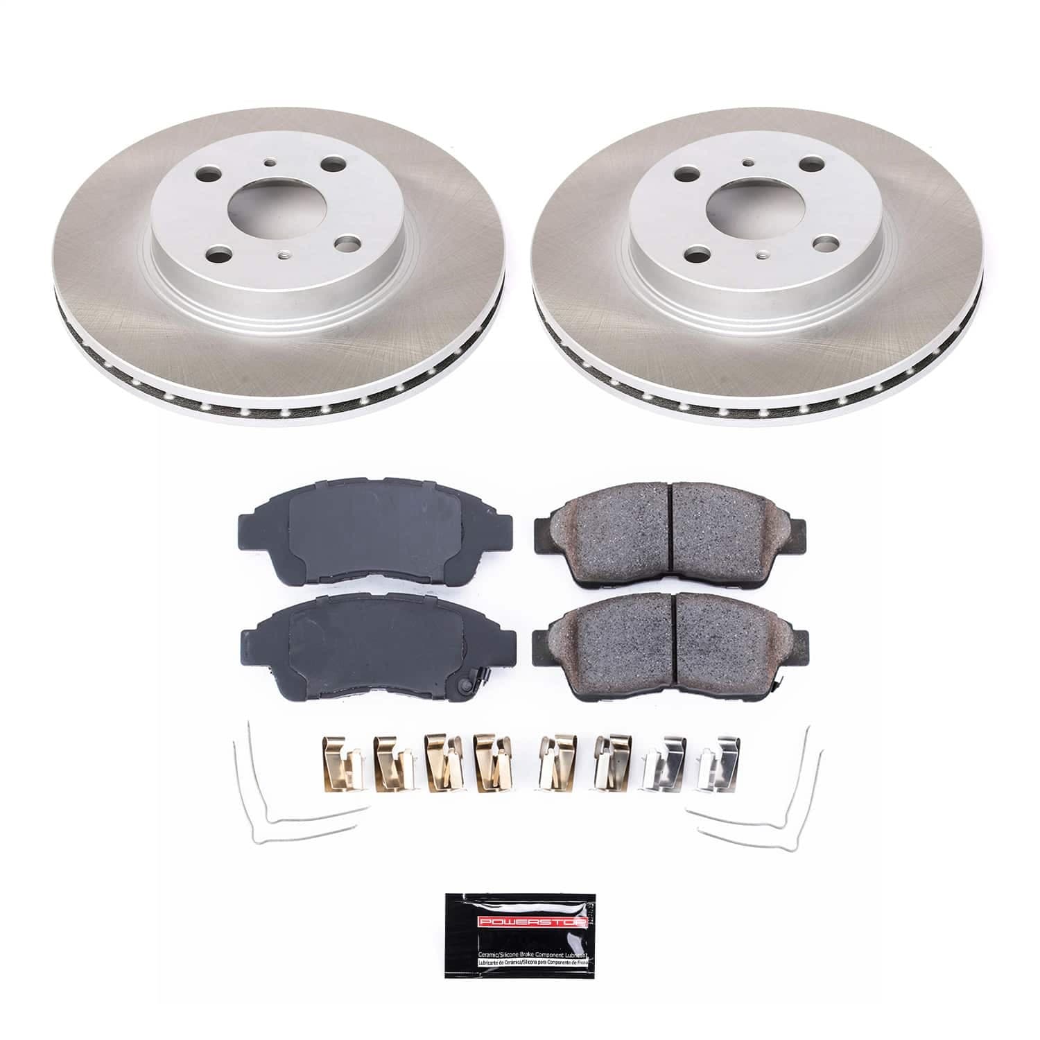 Power Stop - SC1151 - Front - Disc Brake Pad and Rotor Kit image 1