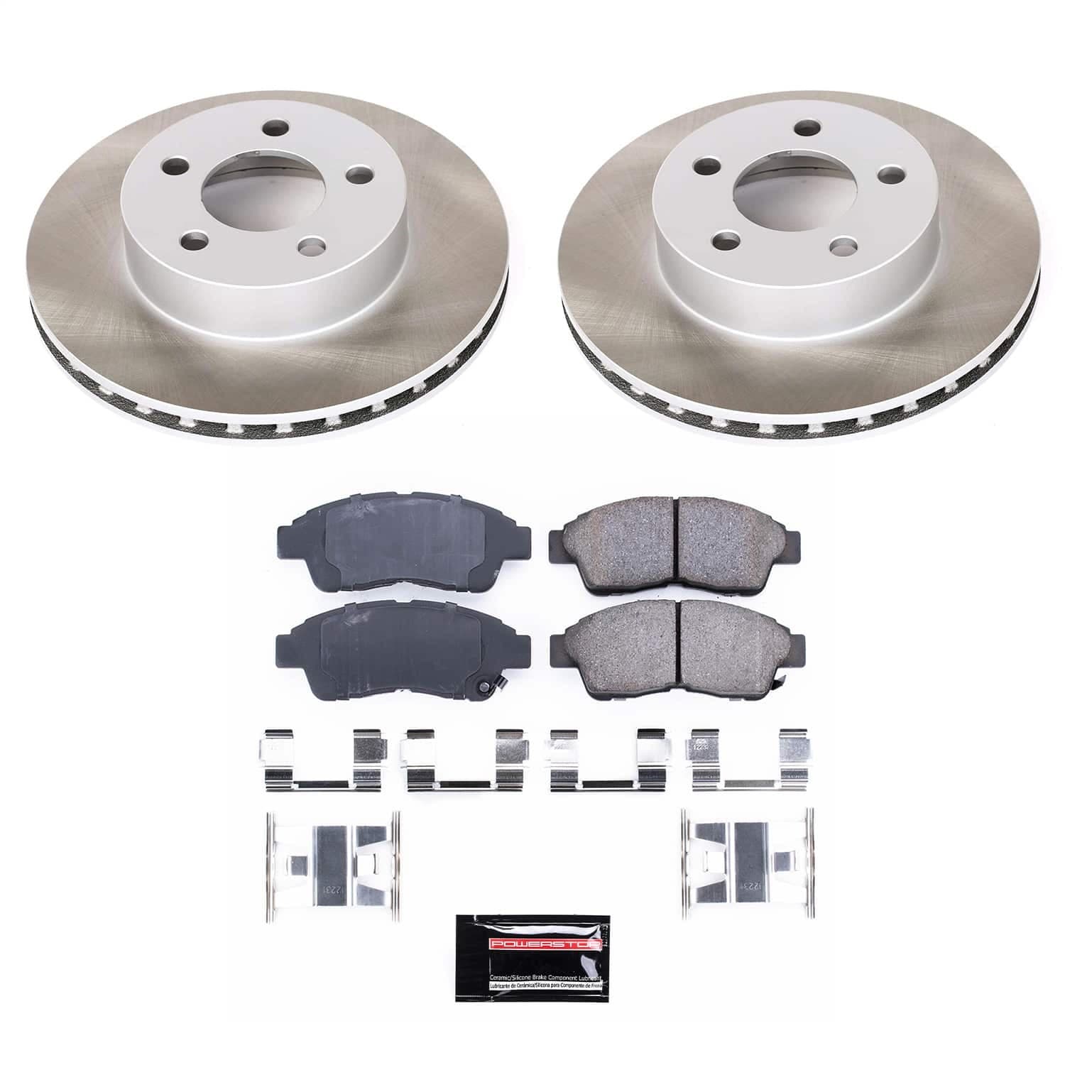 Power Stop - SC1860 - Front - Disc Brake Pad and Rotor Kit image 1