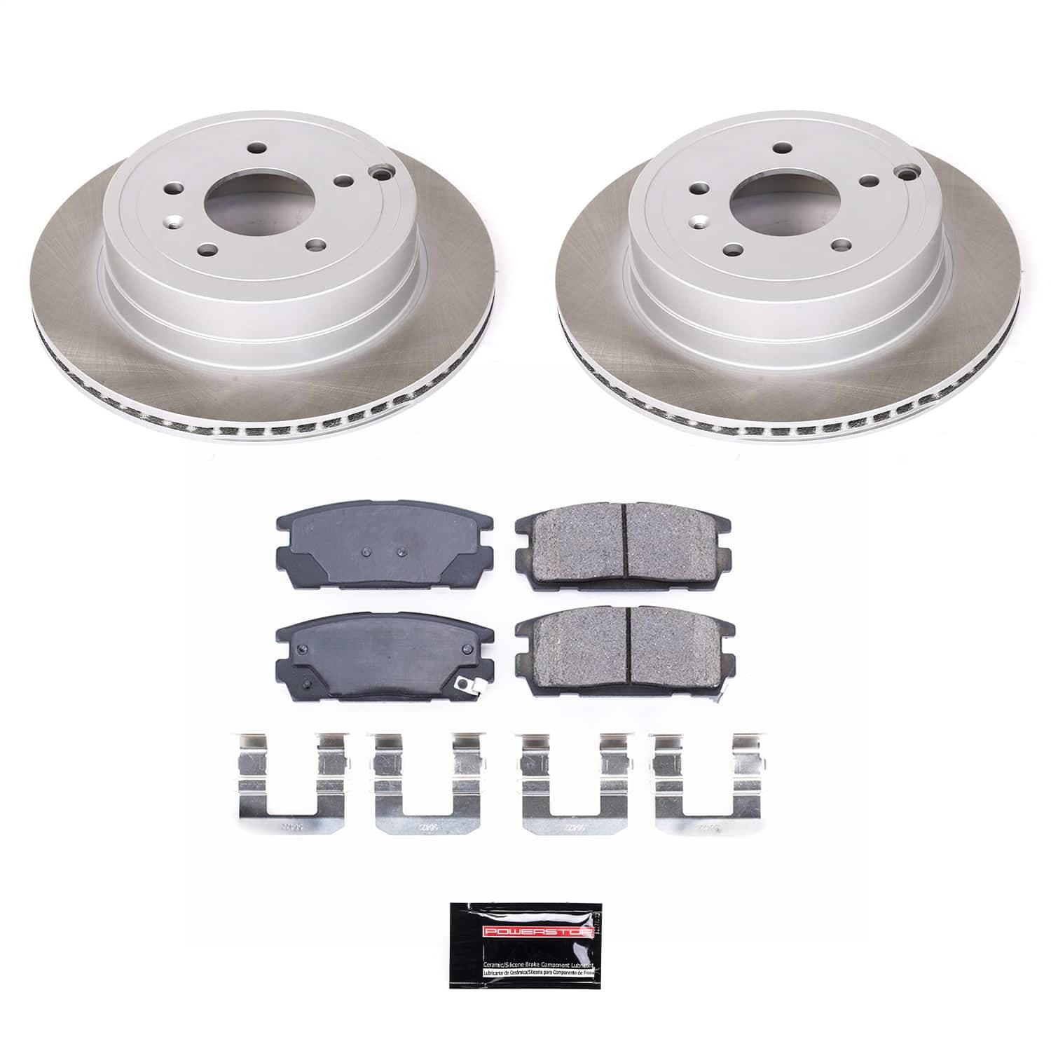 Power Stop - SC2092 - Rear - Disc Brake Pad and Rotor Kit image 1