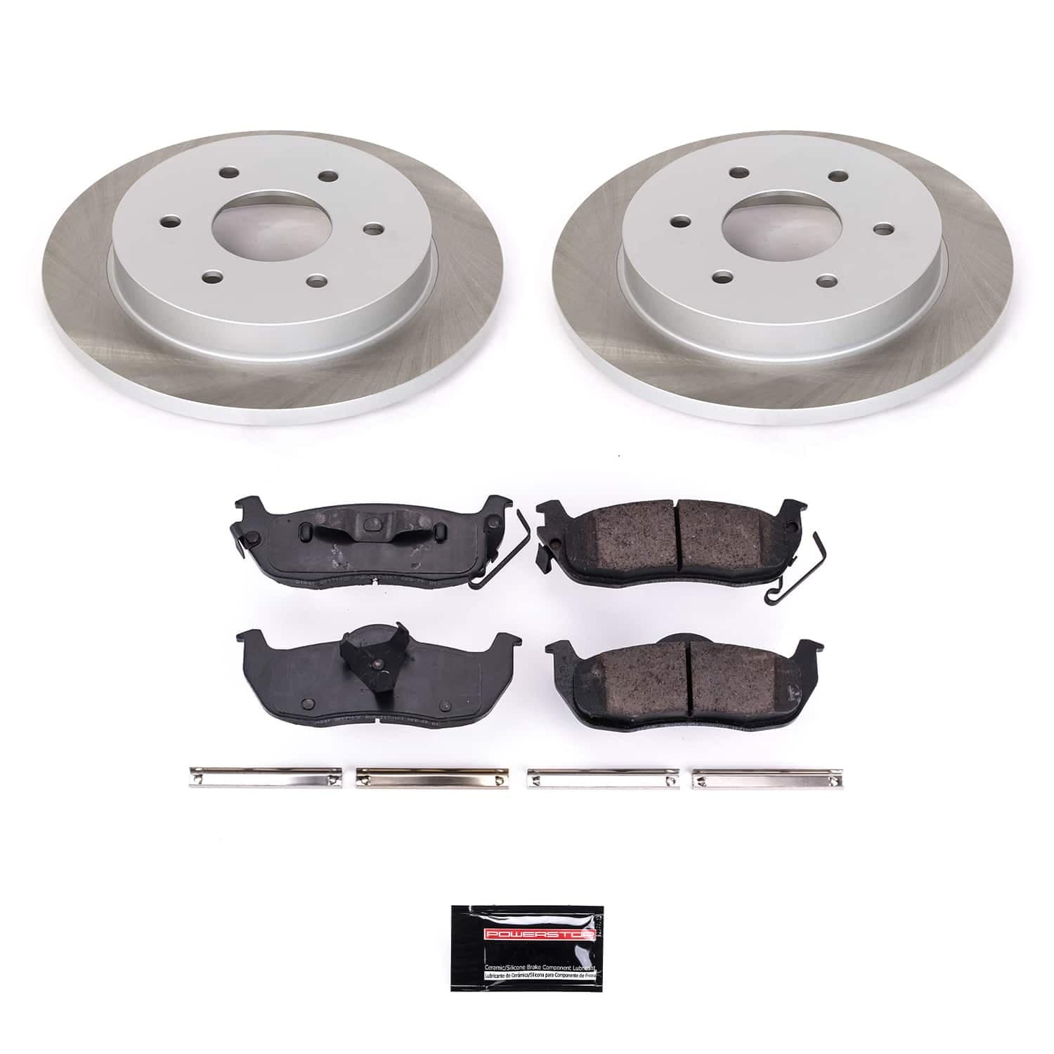 Power Stop - SC2445 - Rear - Disc Brake Pad and Rotor Kit image 1