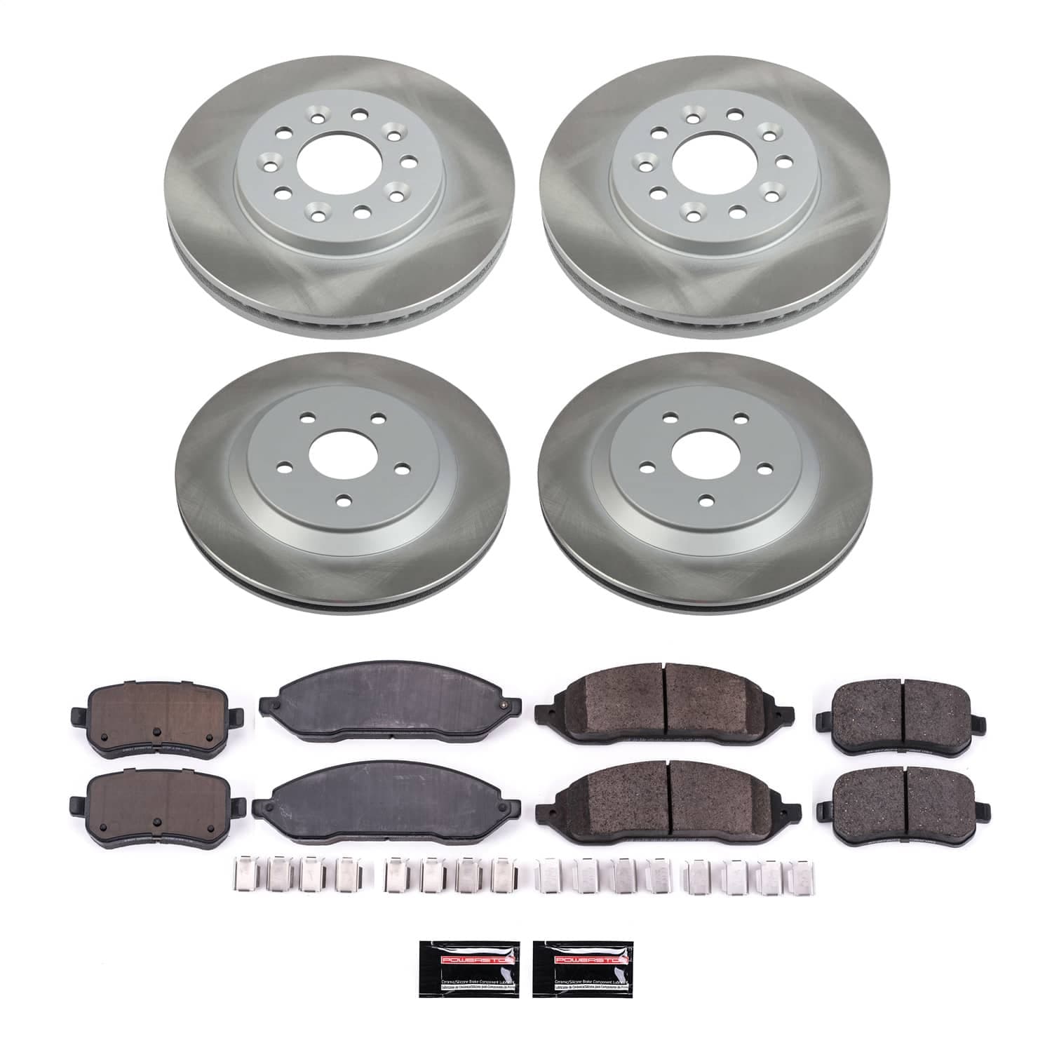 Power Stop - SC2828 - Front and Rear - Disc Brake Pad and Rotor Kit image 1