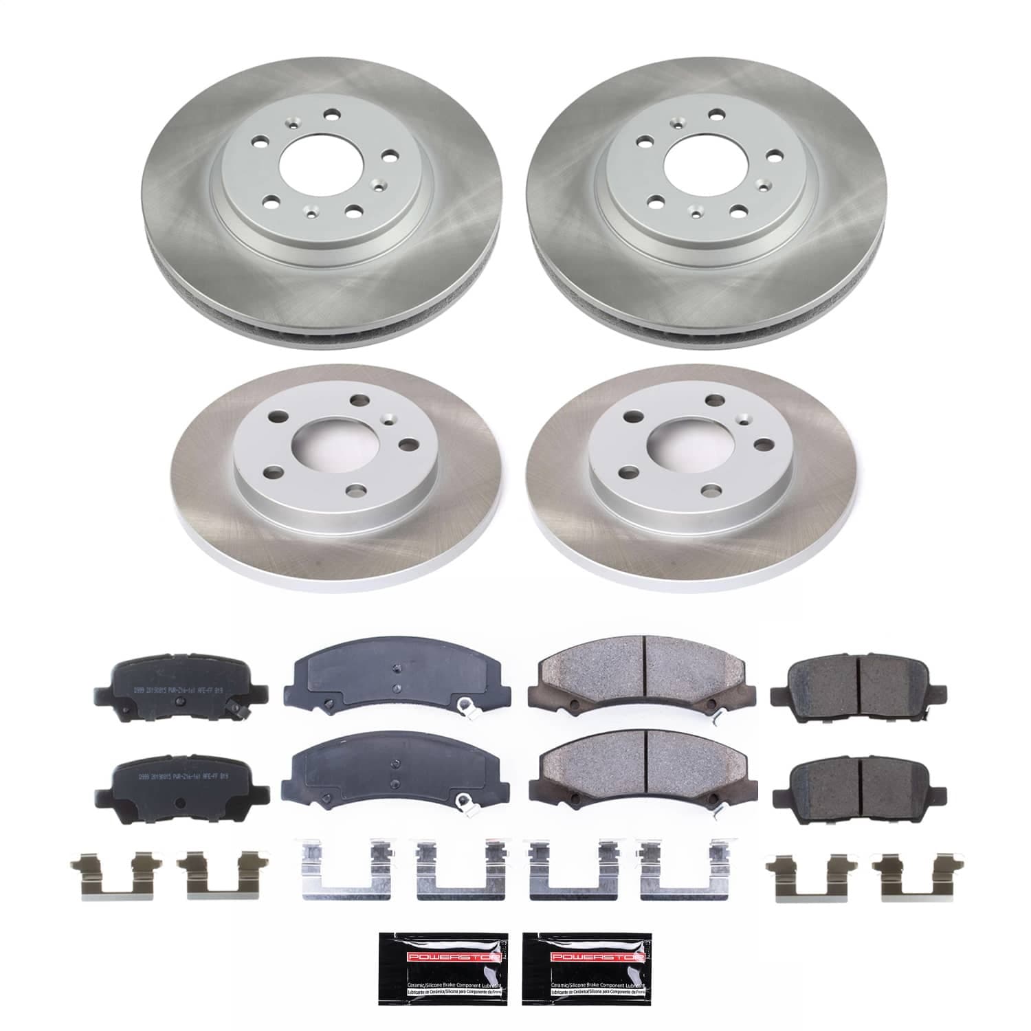 Power Stop - SC5504 - Front and Rear - Disc Brake Pad and Rotor Kit image 1