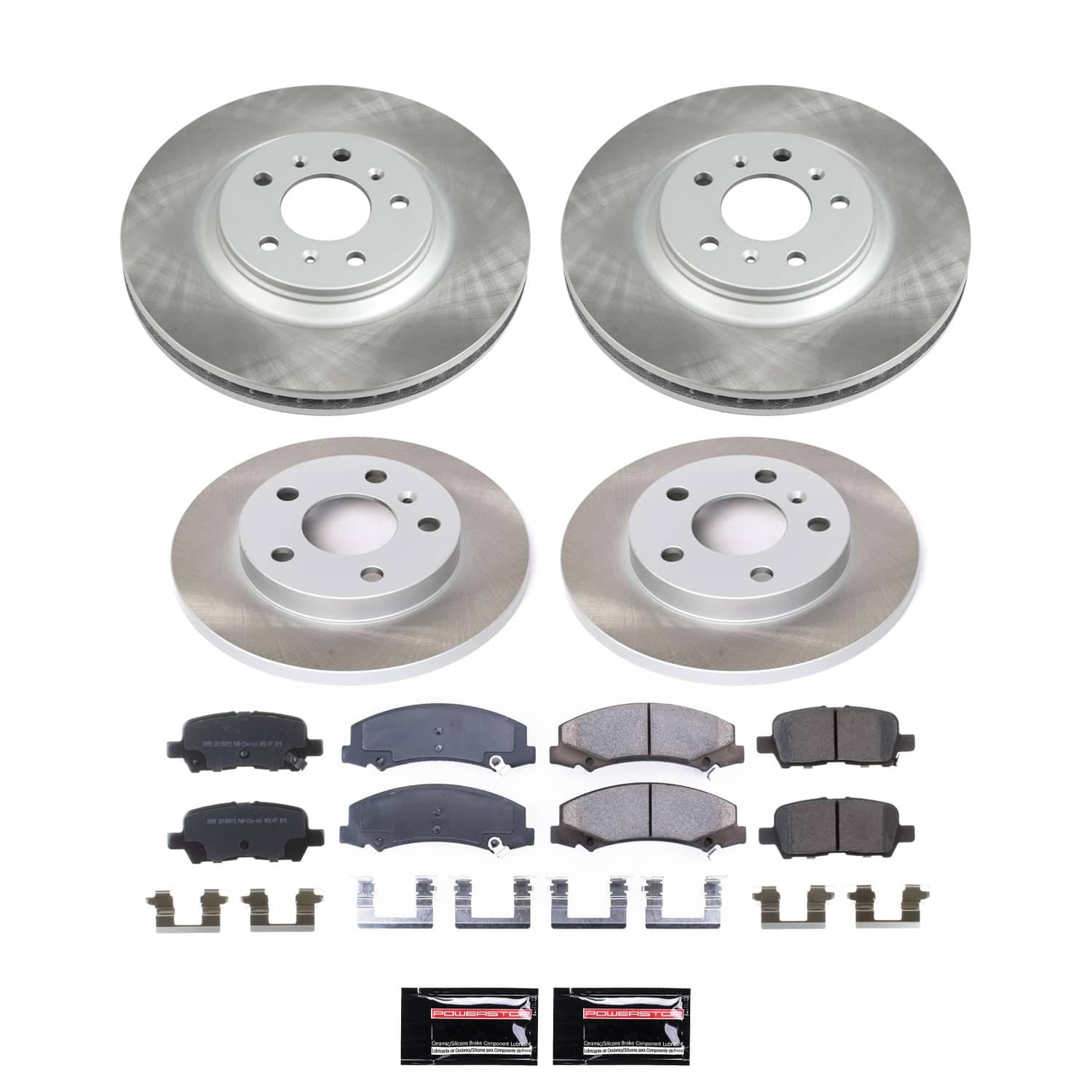 Power Stop - SC5514 - Front and Rear - Disc Brake Pad and Rotor Kit image 1