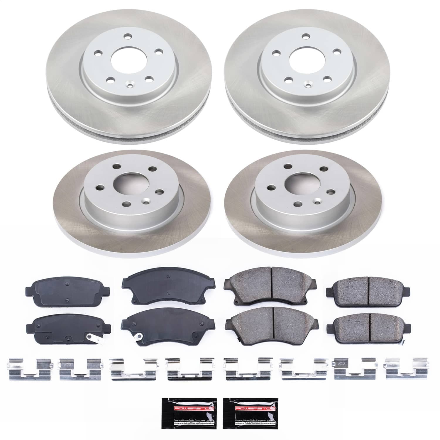 Power Stop - SC5551 - Front and Rear - Disc Brake Pad and Rotor Kit image 1