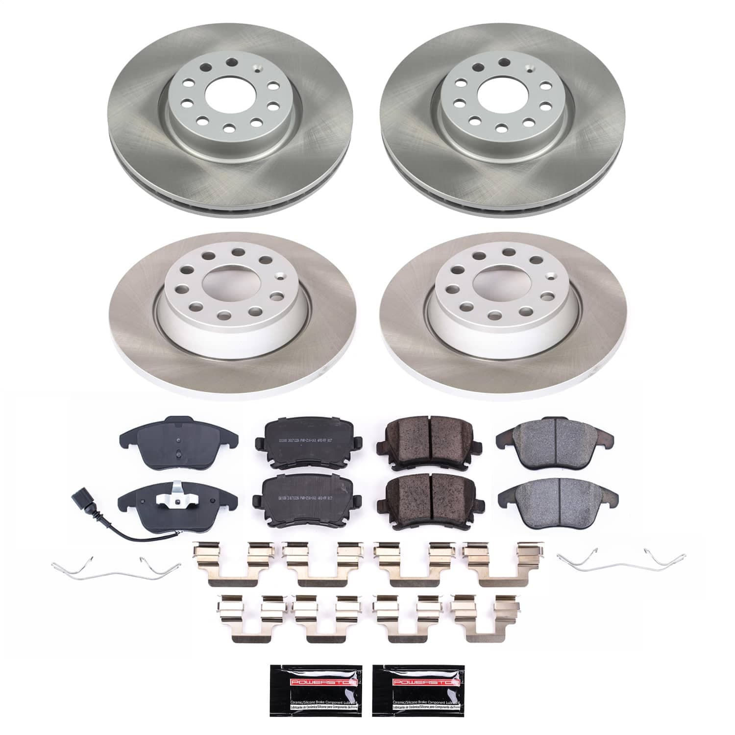 Power Stop - SC5802 - Front and Rear - Disc Brake Pad and Rotor Kit image 1