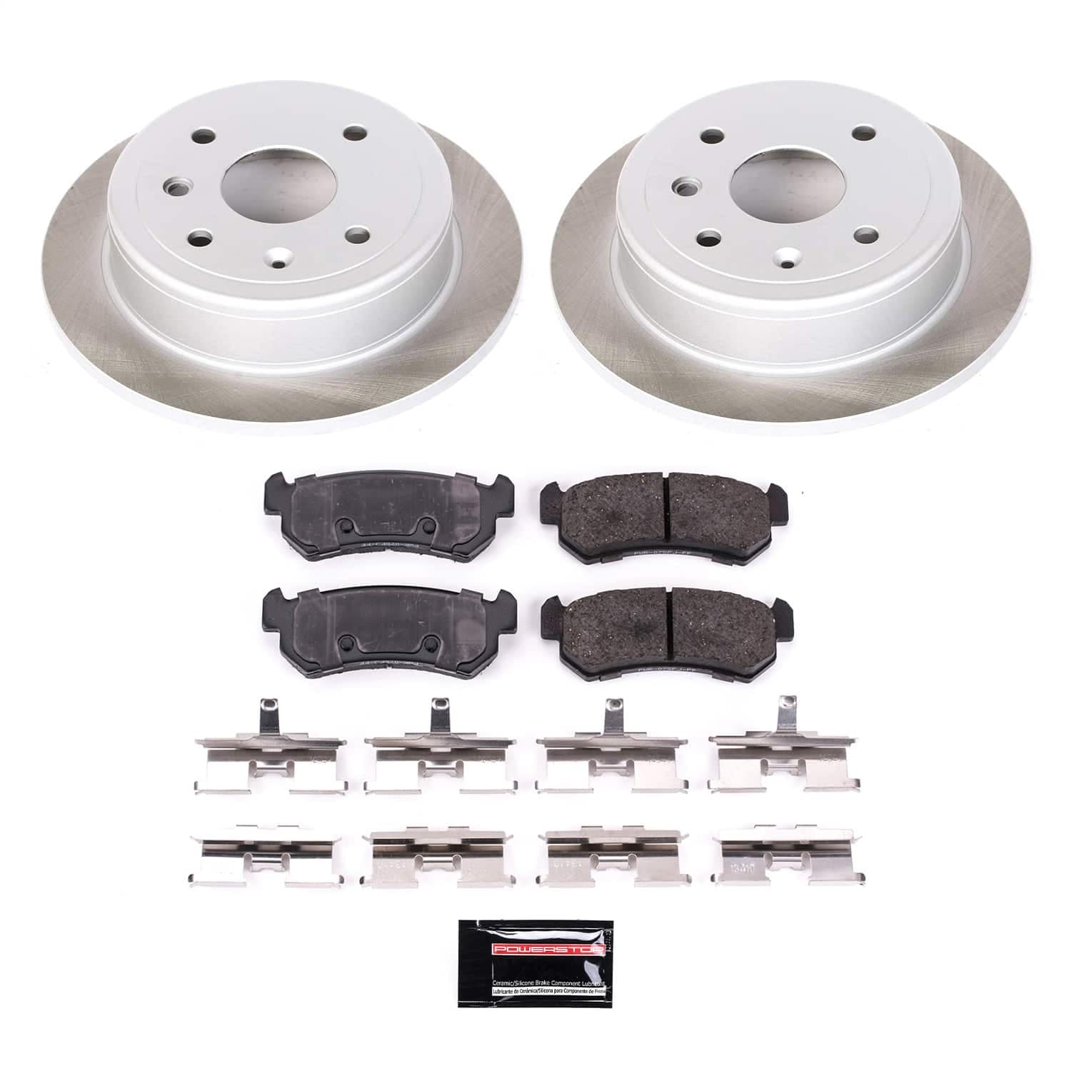 Power Stop - SC5897 - Rear - Disc Brake Pad and Rotor Kit image 1