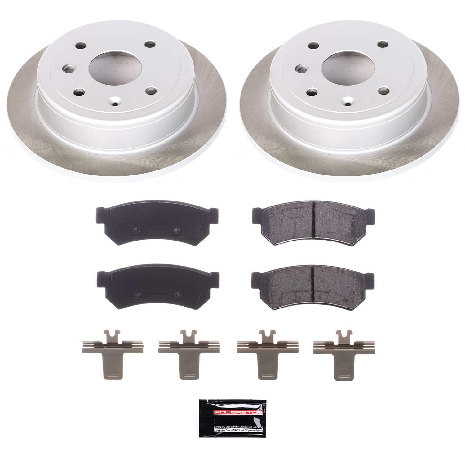 Power Stop - SC5898 - Rear - Disc Brake Pad and Rotor Kit image 1