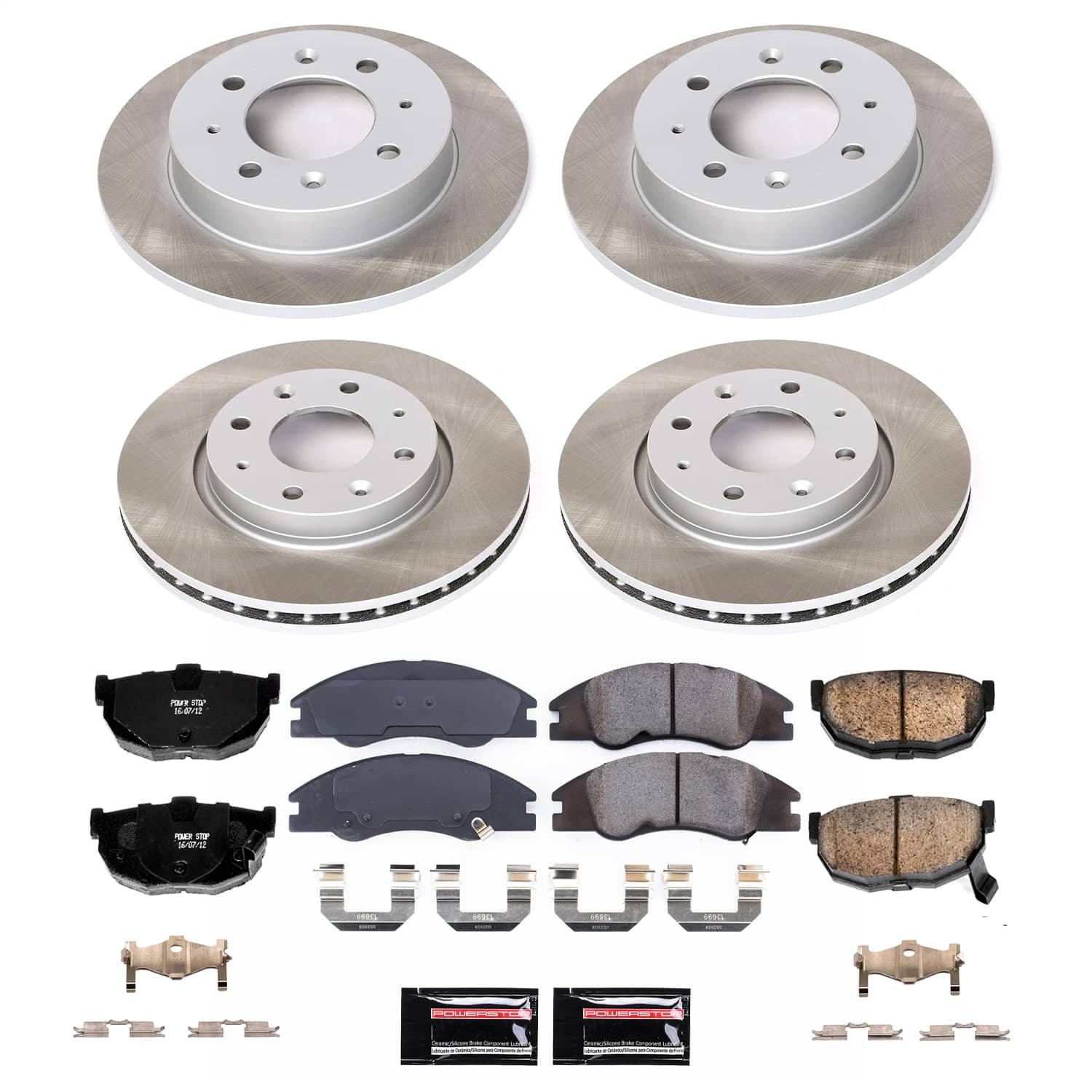 Power Stop - SC5904 - Front and Rear - Disc Brake Pad and Rotor Kit image 1