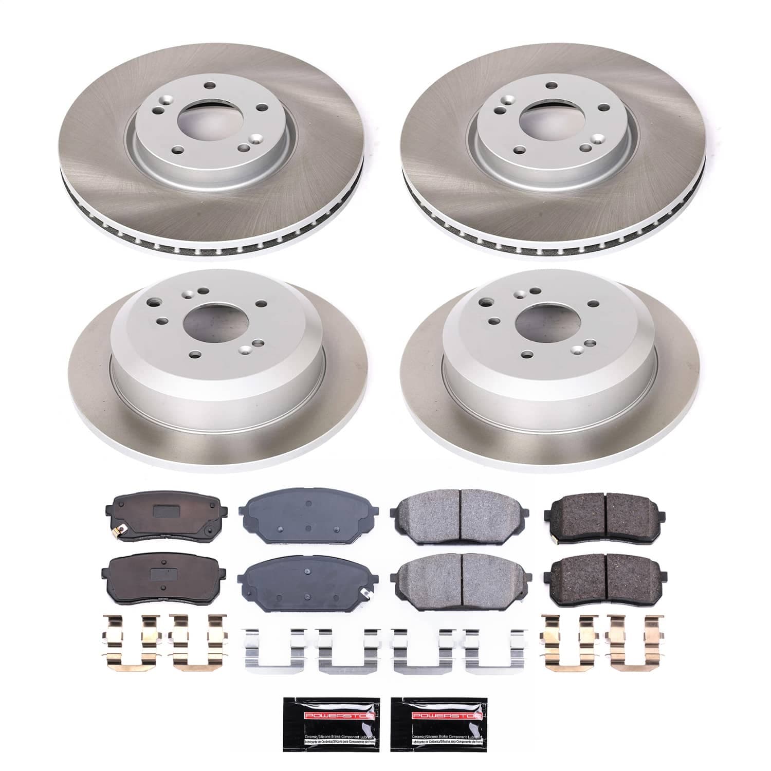 Power Stop - SC5919 - Front and Rear - Disc Brake Pad and Rotor Kit image 1
