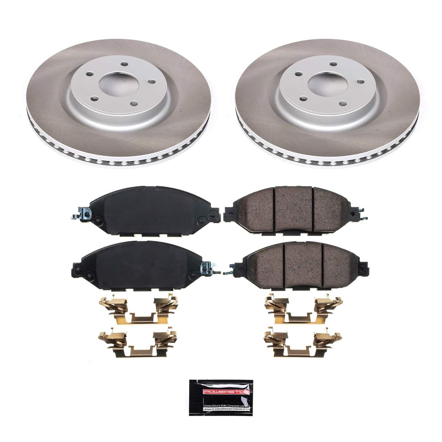 Power Stop - SC6496 - Front - Disc Brake Pad and Rotor Kit image 1