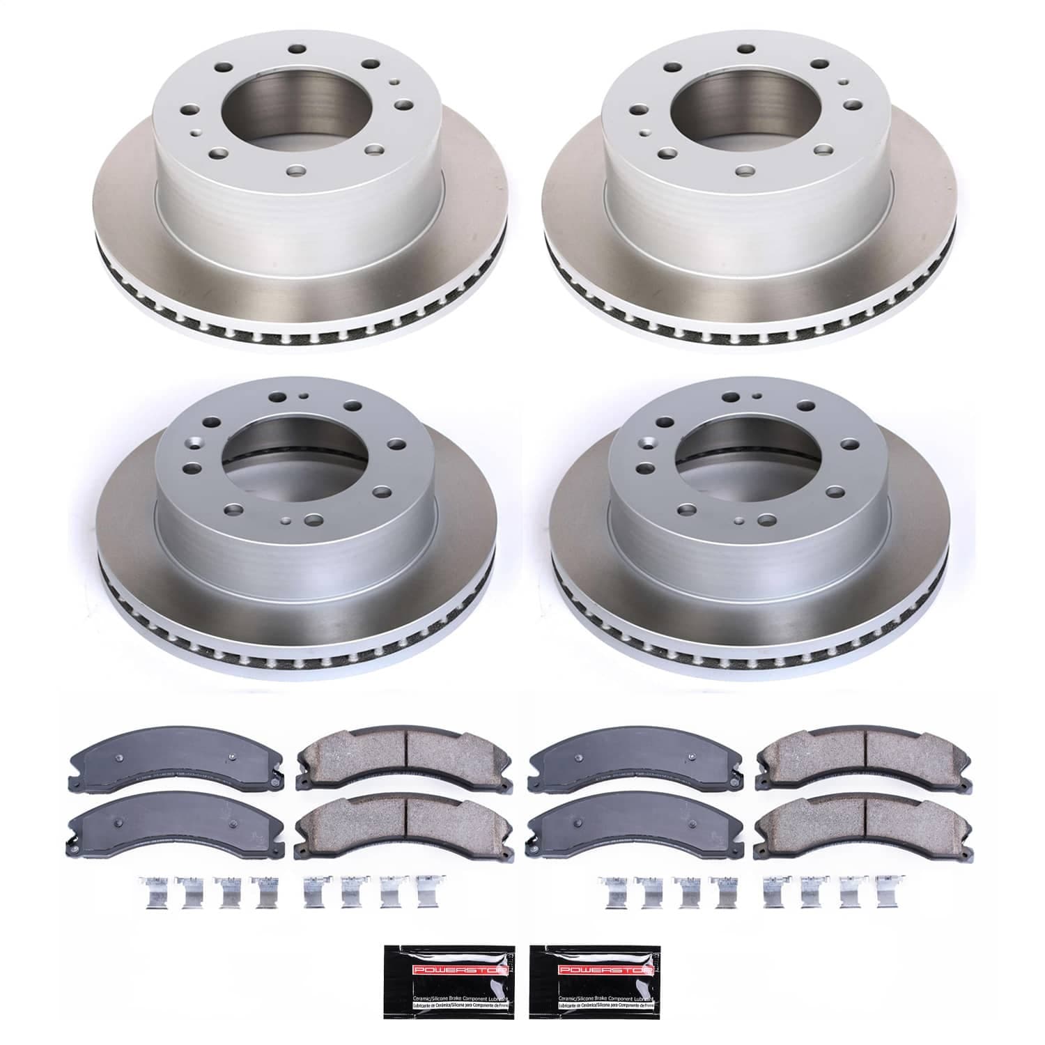 Power Stop - SC6992 - Front and Rear - Disc Brake Pad and Rotor Kit image 1