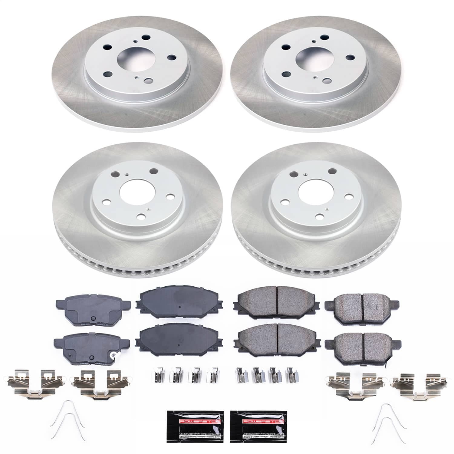 Power Stop - SC7631 - Front and Rear - Disc Brake Pad and Rotor Kit image 1