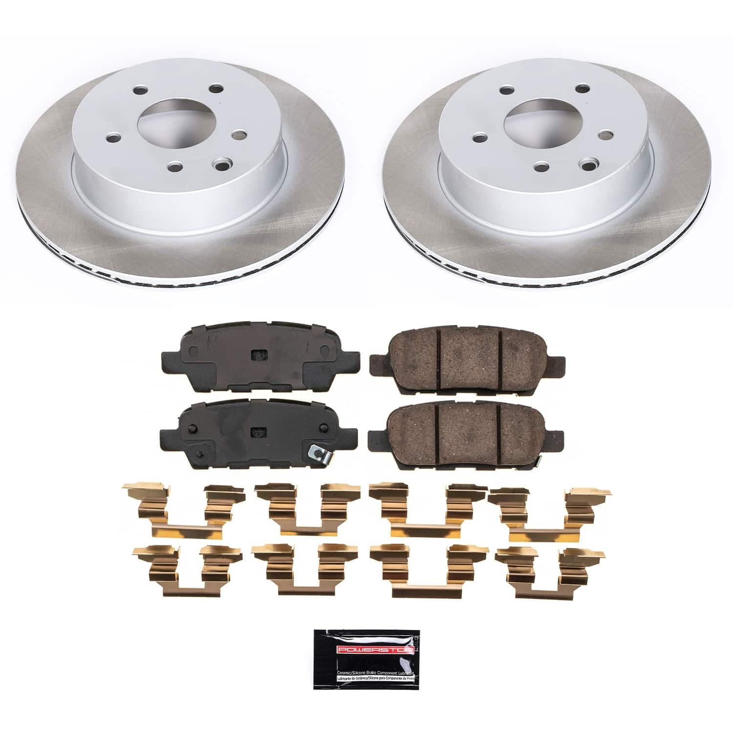 Power Stop - SC7881 - Rear - Disc Brake Pad and Rotor Kit image 1