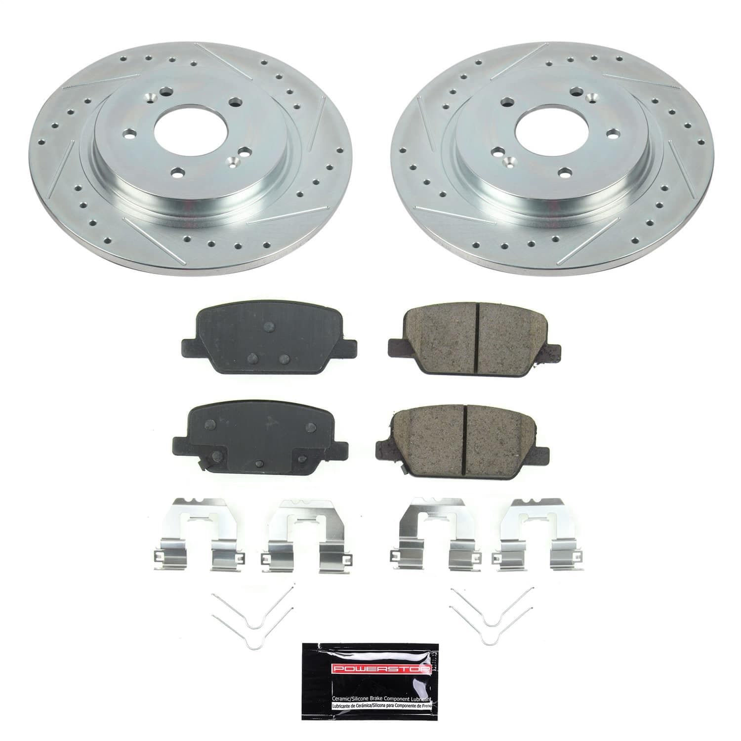 Power Stop - SC8310 - Rear - Disc Brake Pad and Rotor Kit image 1