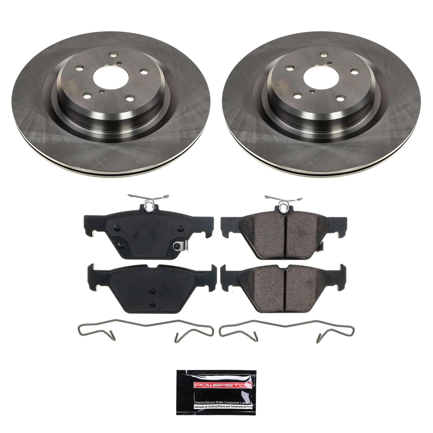 Power Stop - SC8493 - Rear - Disc Brake Pad and Rotor Kit image 1