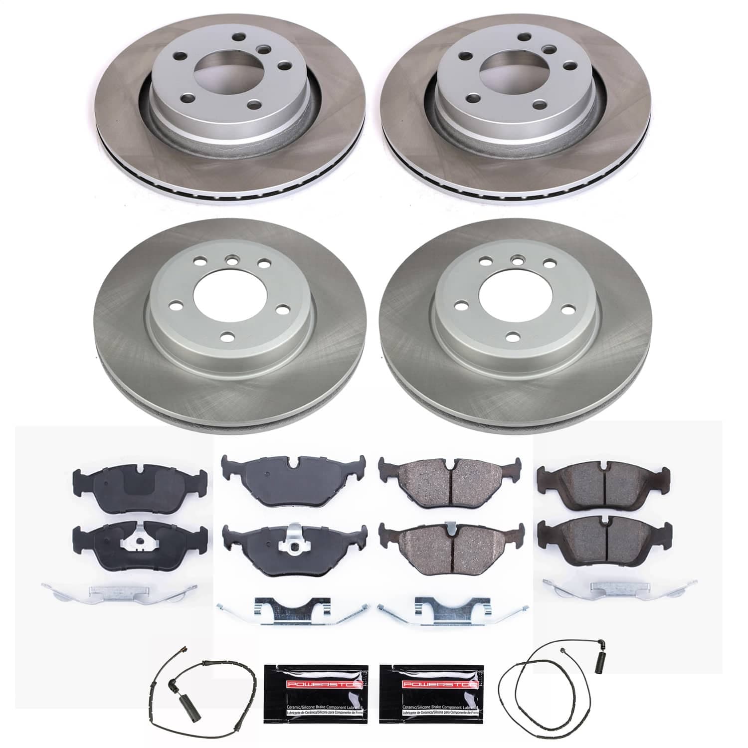Power Stop - SC871 - Front and Rear - Disc Brake Pad and Rotor Kit image 1