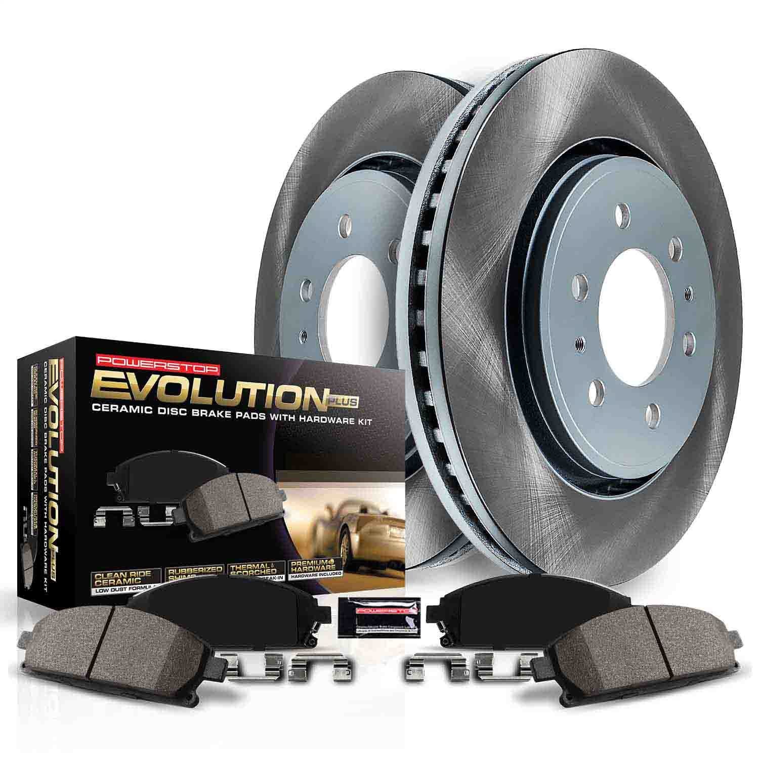 Power Stop - SC7895 - Front - Disc Brake Pad and Rotor Kit image 2