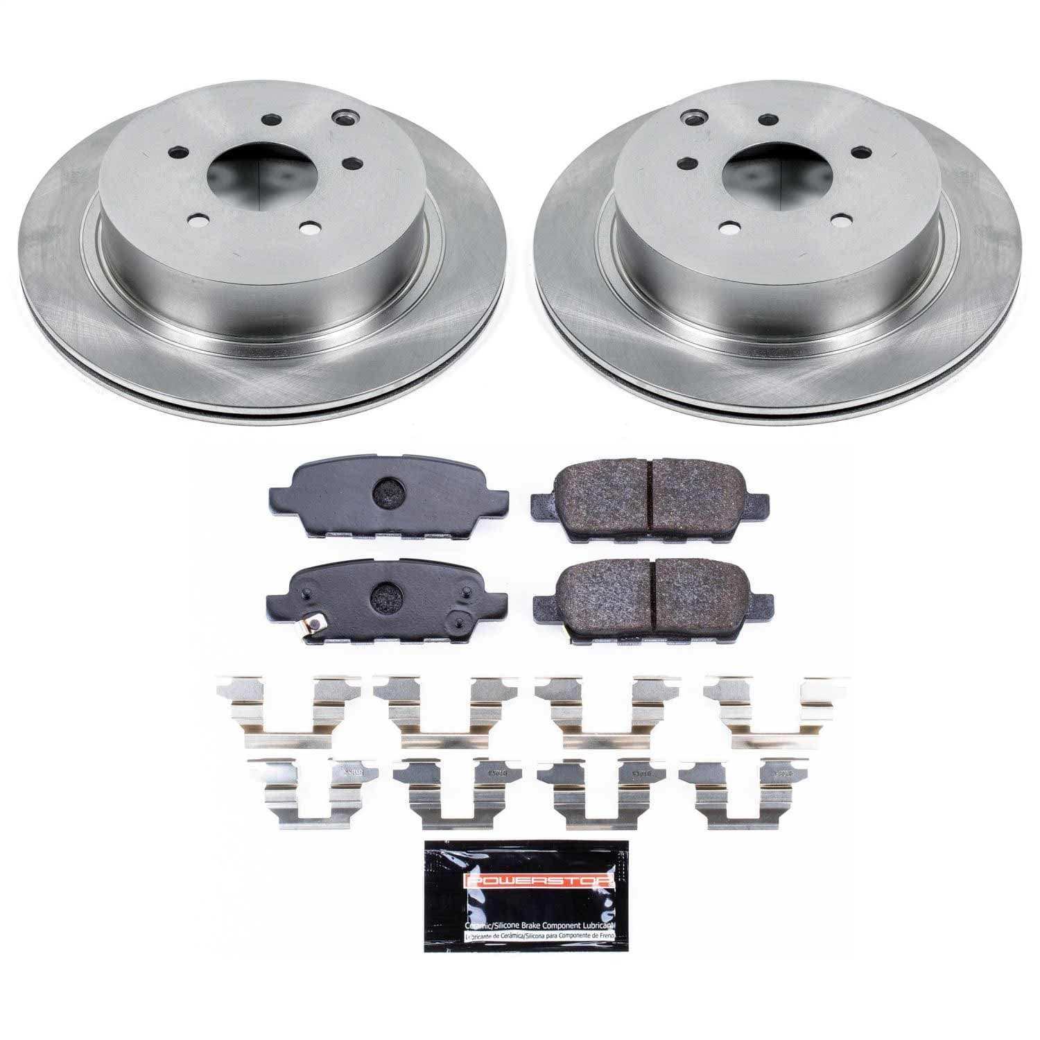 Power Stop - TDBK2427 - Rear - Disc Brake Pad and Rotor Kit image 1