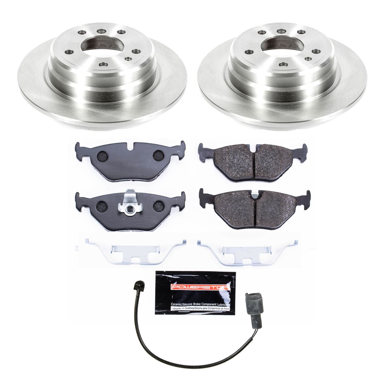 Power Stop - TDBK393 - Rear - Disc Brake Pad and Rotor Kit image 1