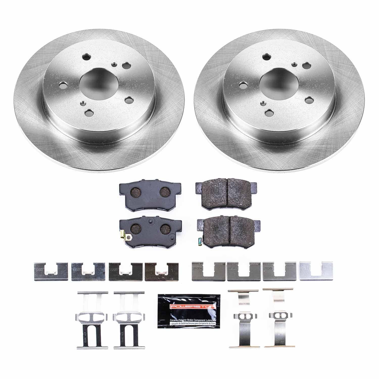 Power Stop - TDBK5889 - Rear - Disc Brake Pad and Rotor Kit image 1