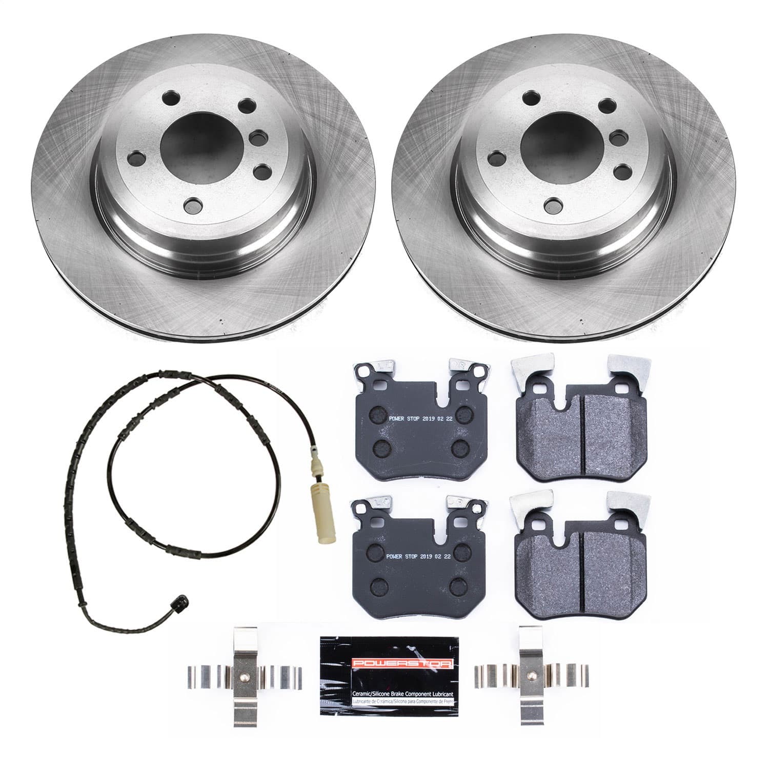 Power Stop - TDBK6007 - Rear - Disc Brake Pad and Rotor Kit image 1