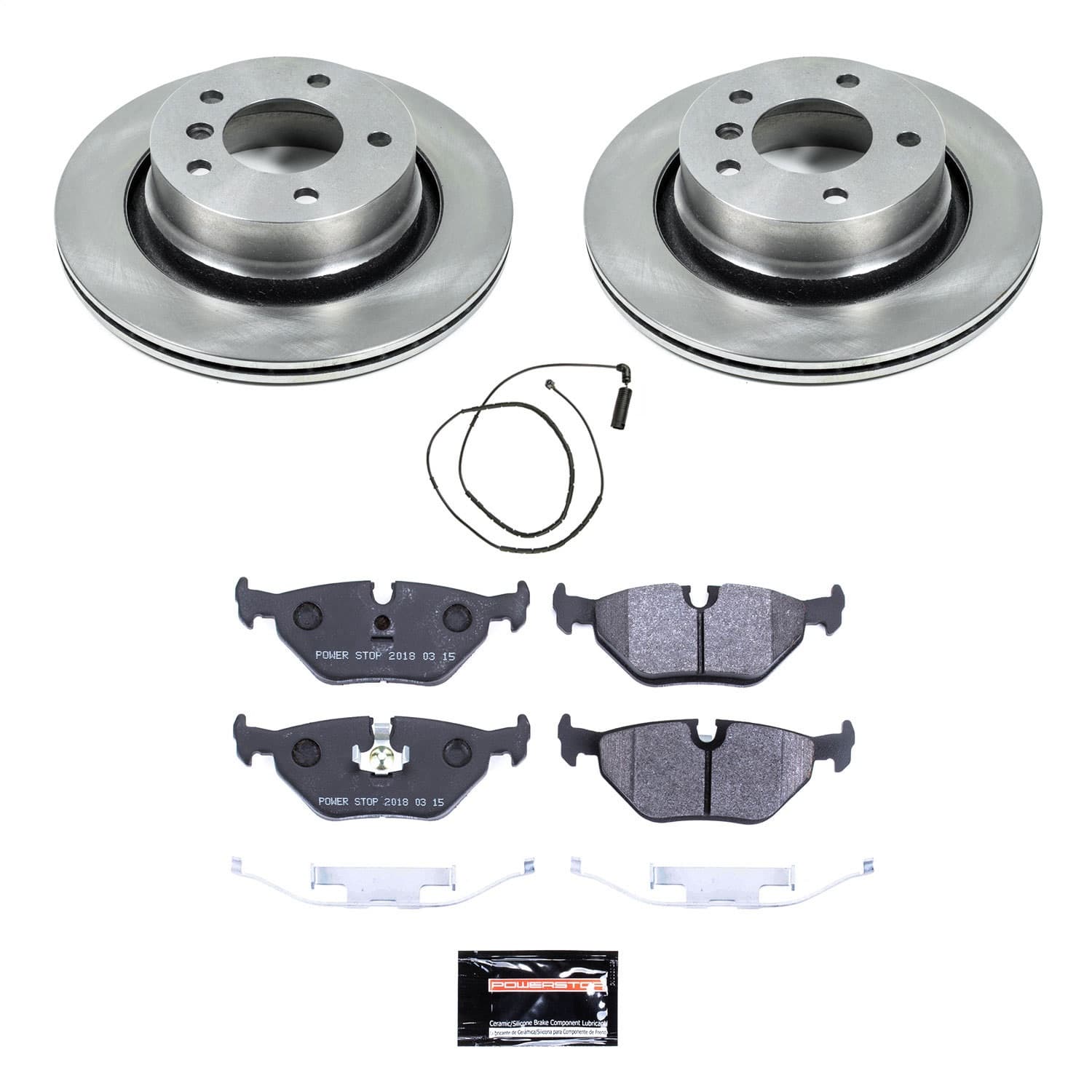 Power Stop - TDBK877 - Rear - Disc Brake Pad and Rotor Kit image 1