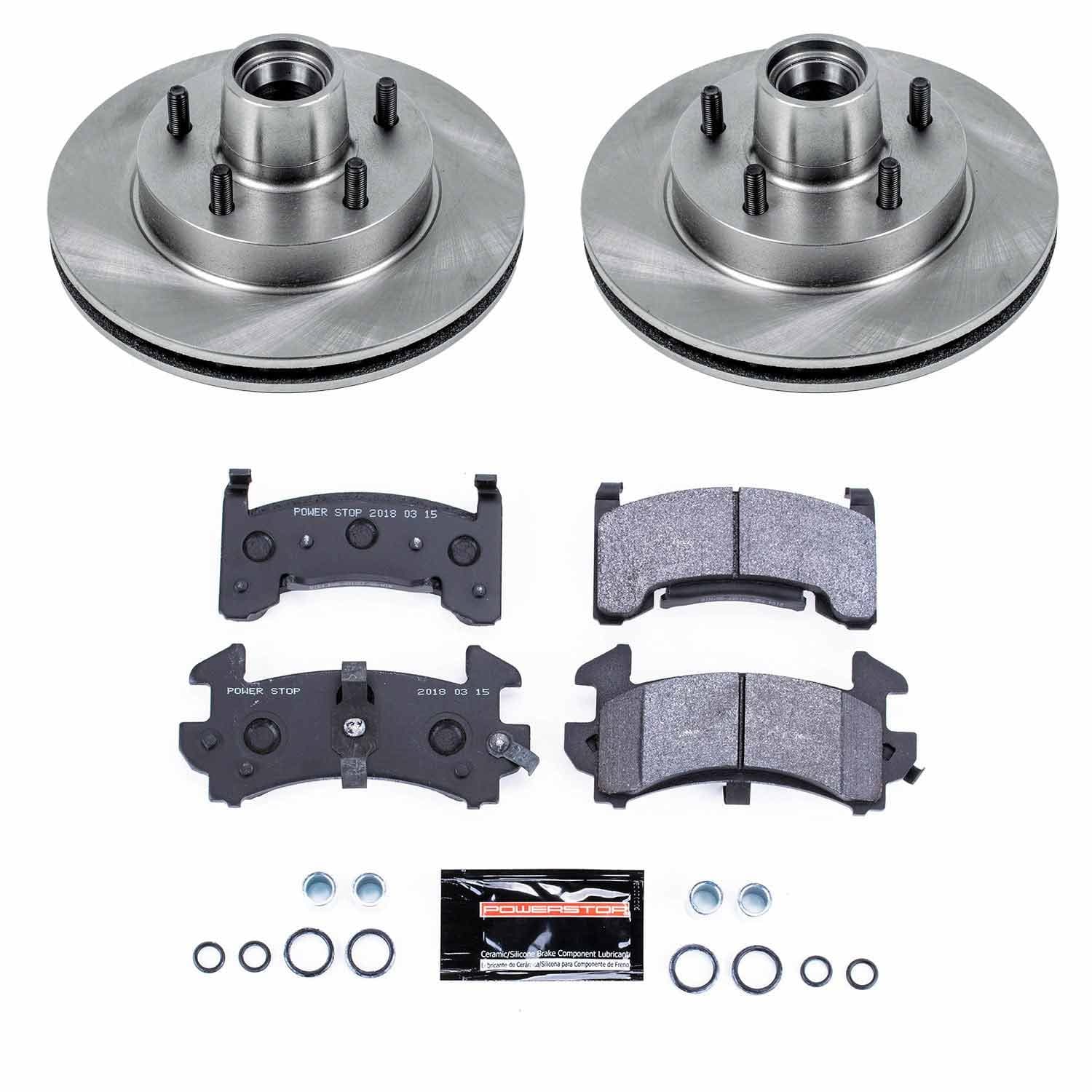 Power Stop - TDSK1482 - Front - Disc Brake Pad and Rotor Kit image 1