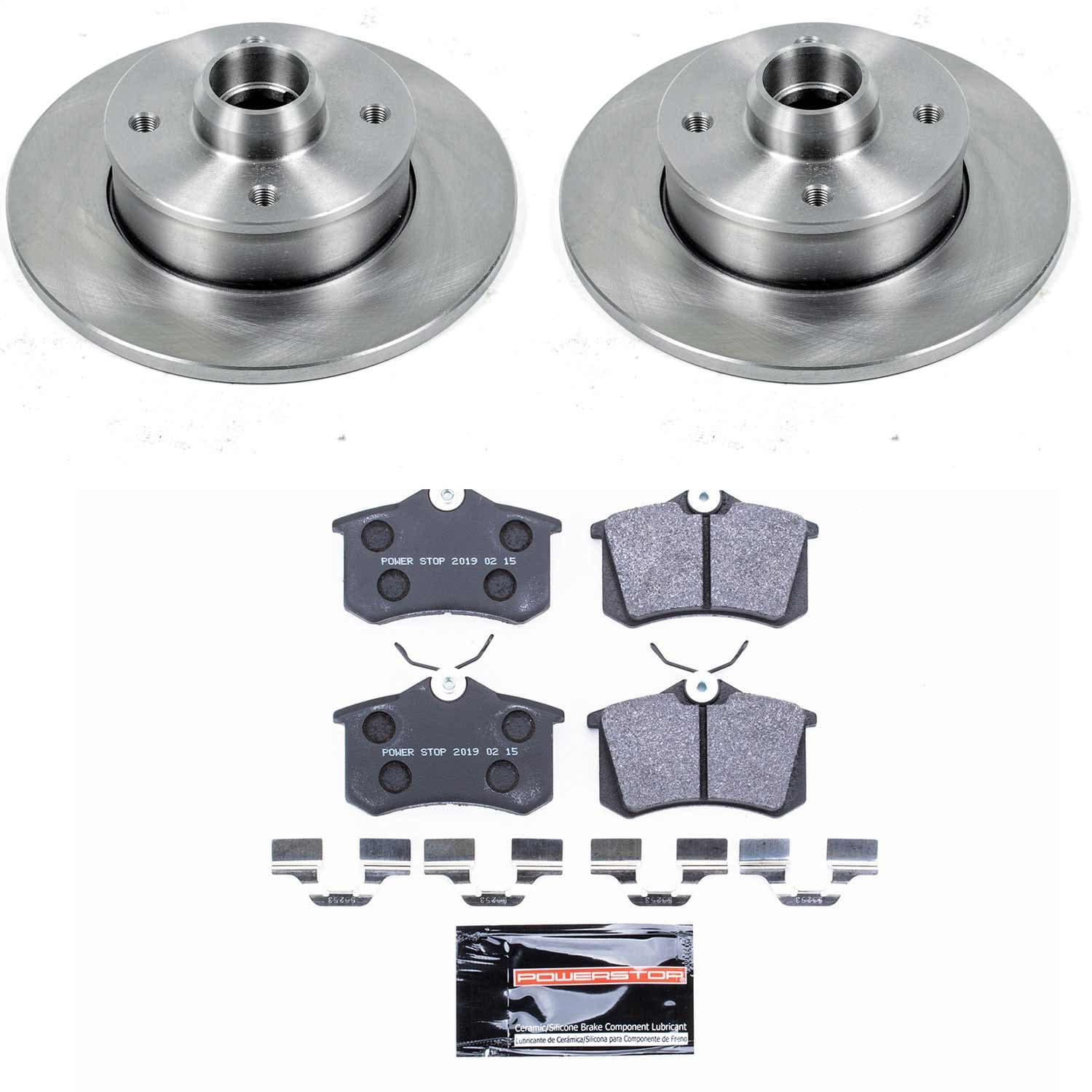 Power Stop - TDSK369 - Rear - Disc Brake Pad and Rotor Kit image 1