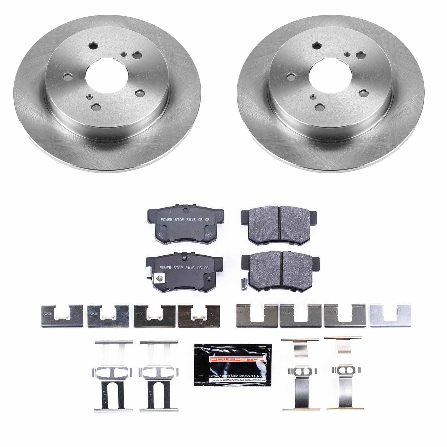 Power Stop - TDSK5889 - Rear - Disc Brake Pad and Rotor Kit image 1