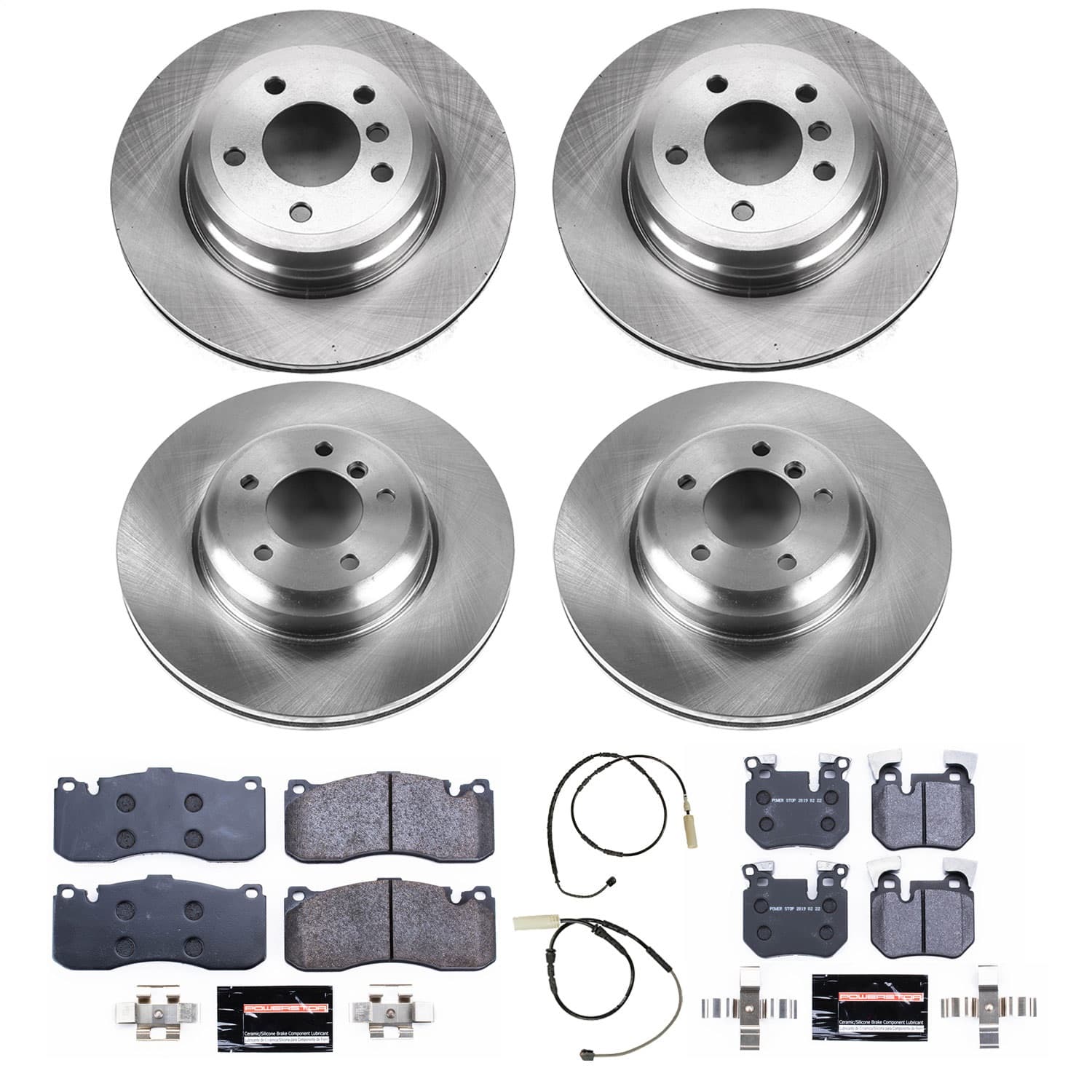 Power Stop - TDSK6005 - Front and Rear - Disc Brake Pad and Rotor Kit image 1