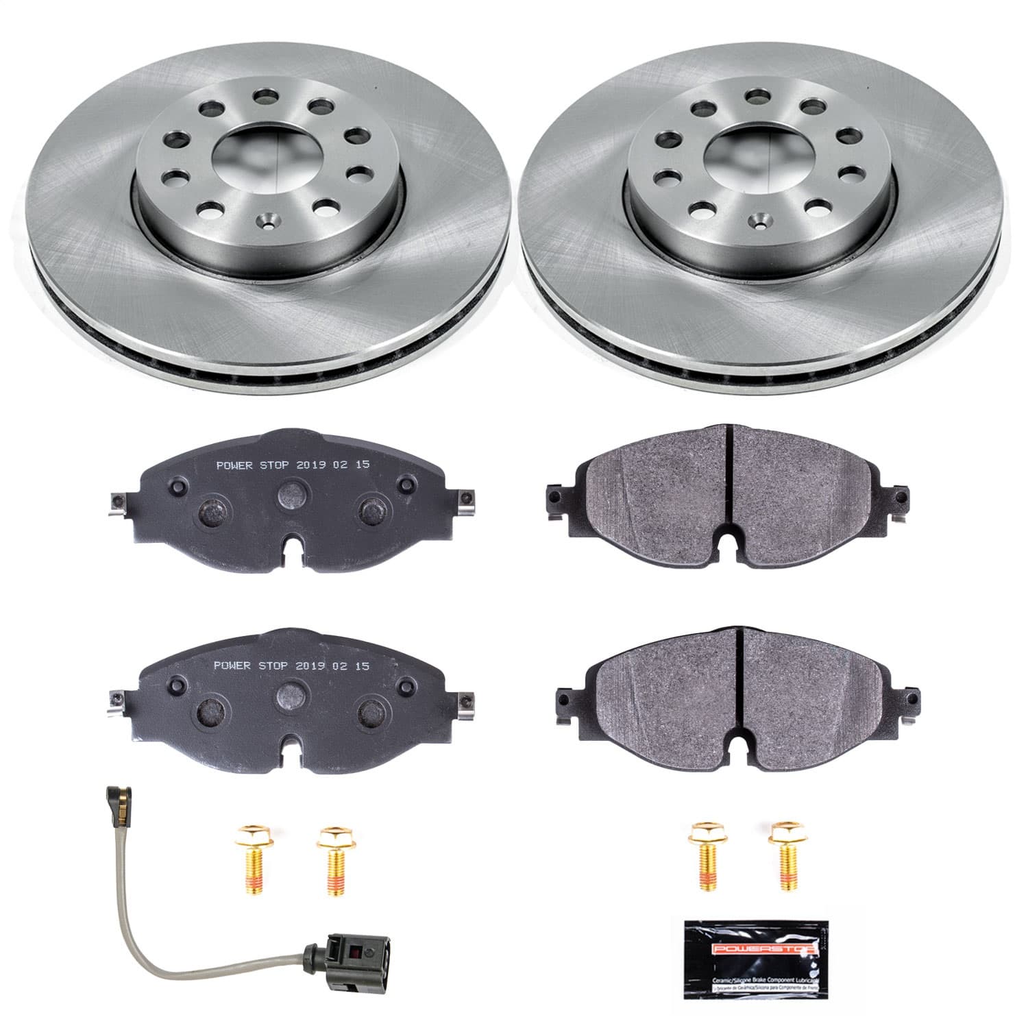 Power Stop - TDSK7080 - Front - Disc Brake Pad and Rotor Kit image 1