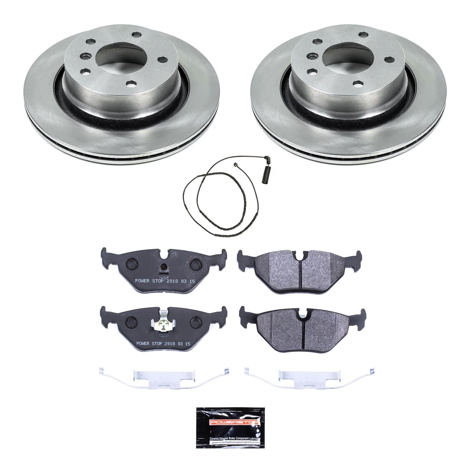Power Stop - TDSK877 - Rear - Disc Brake Pad and Rotor Kit image 1