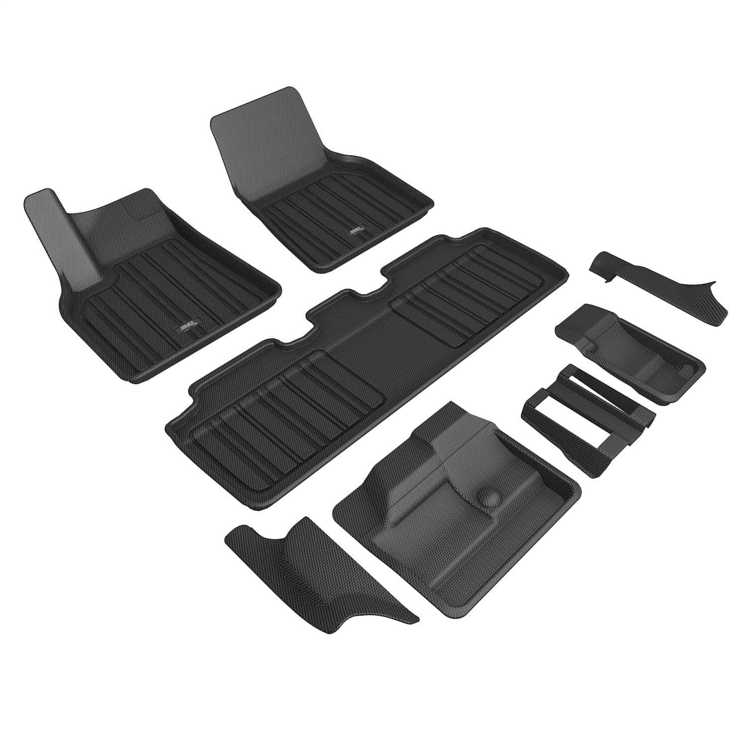 3D MAXpider - E1TL03601809 - Front Rear and Third Row - Floor Mat Set image 1