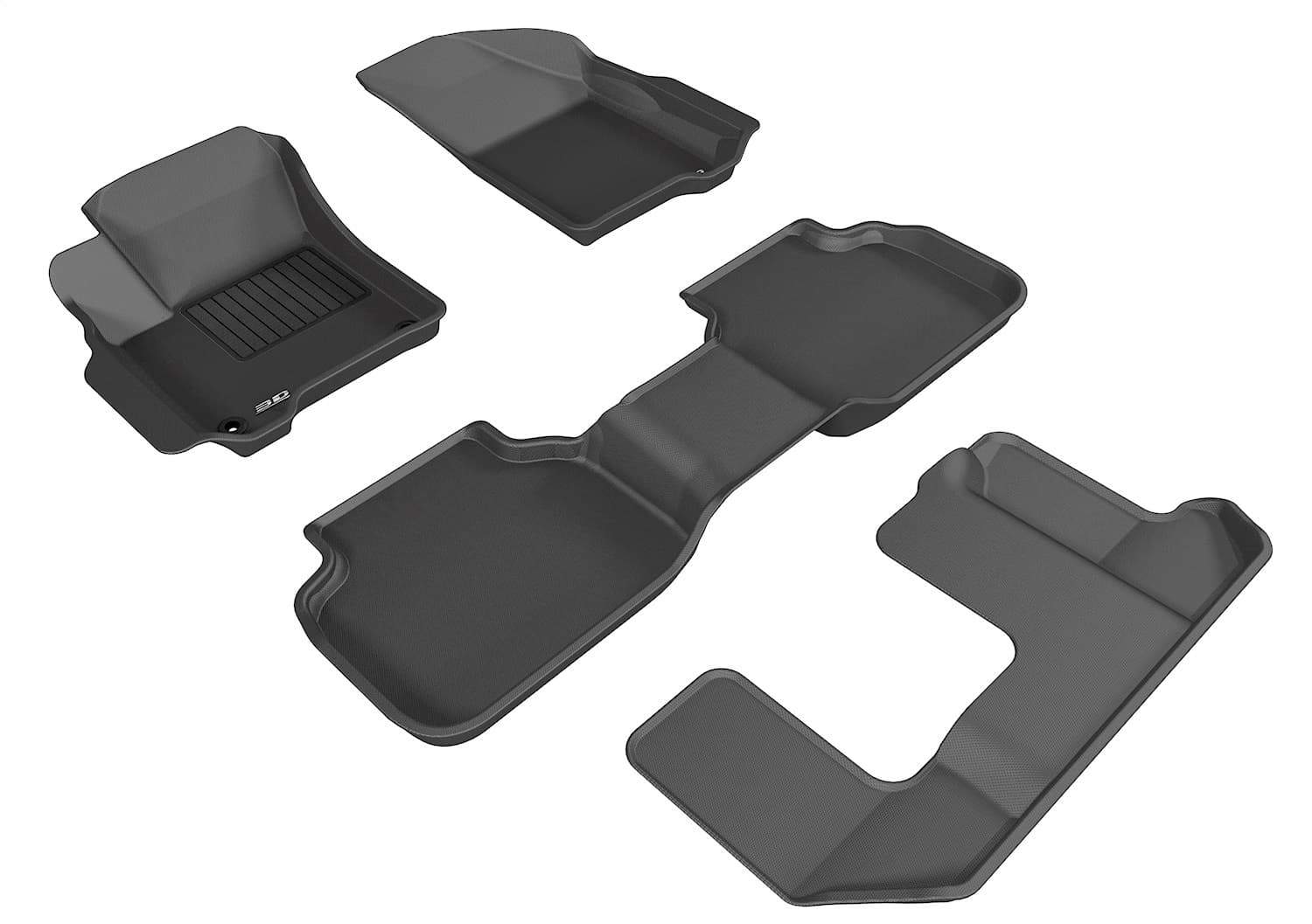 3D MAXpider - L1DG01201509 - Front Rear and Third Row - Floor Mat Set image 1