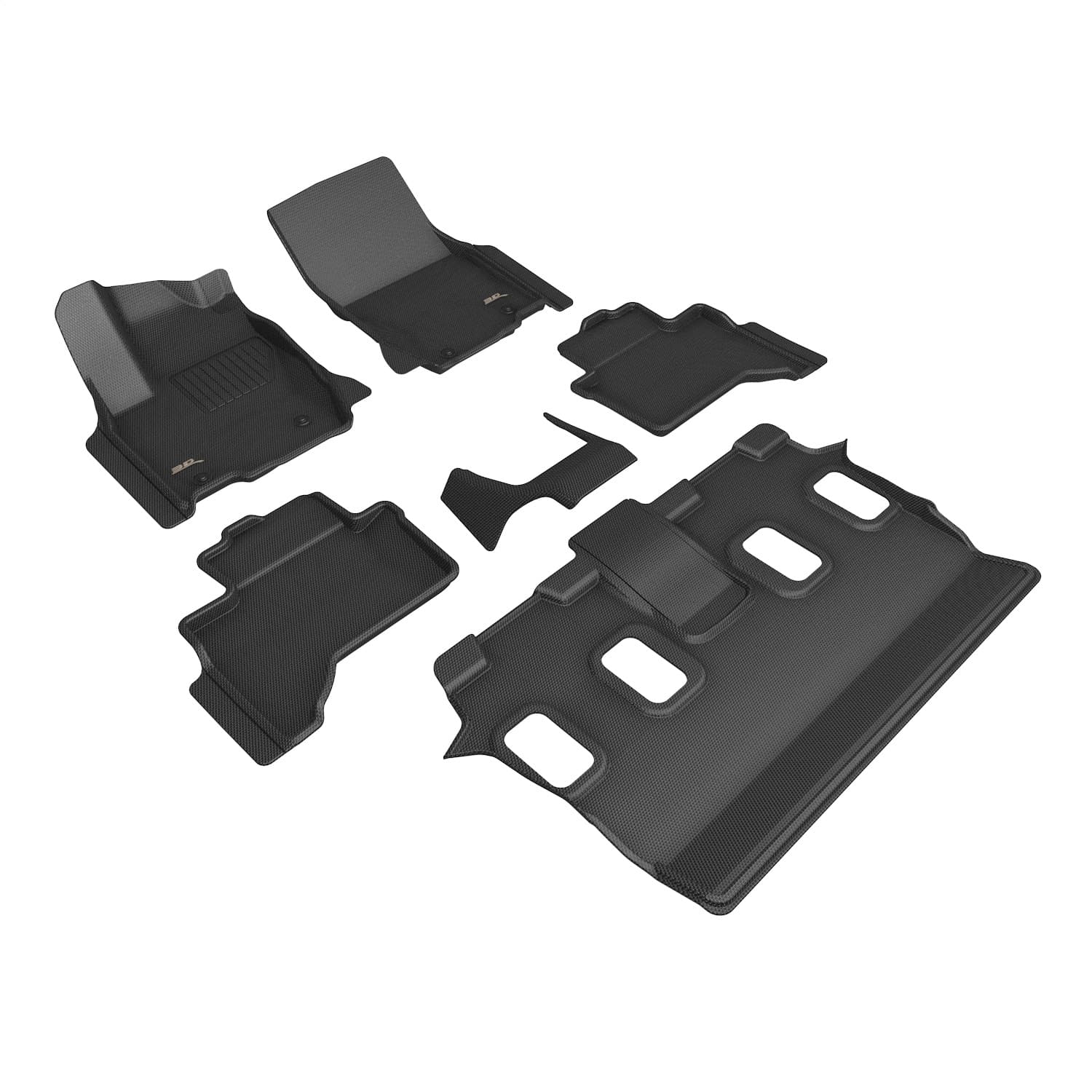 3D MAXpider - L1LX08801509 - Front Rear and Third Row - Floor Mat Set image 1