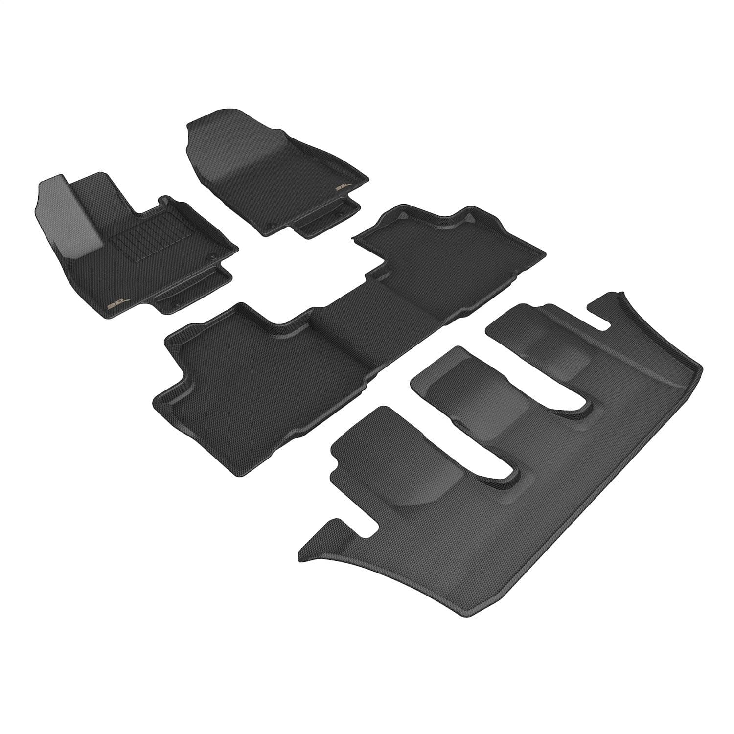 3D MAXpider - L1LX09101509 - Front Rear and Third Row - Floor Mat Set image 1