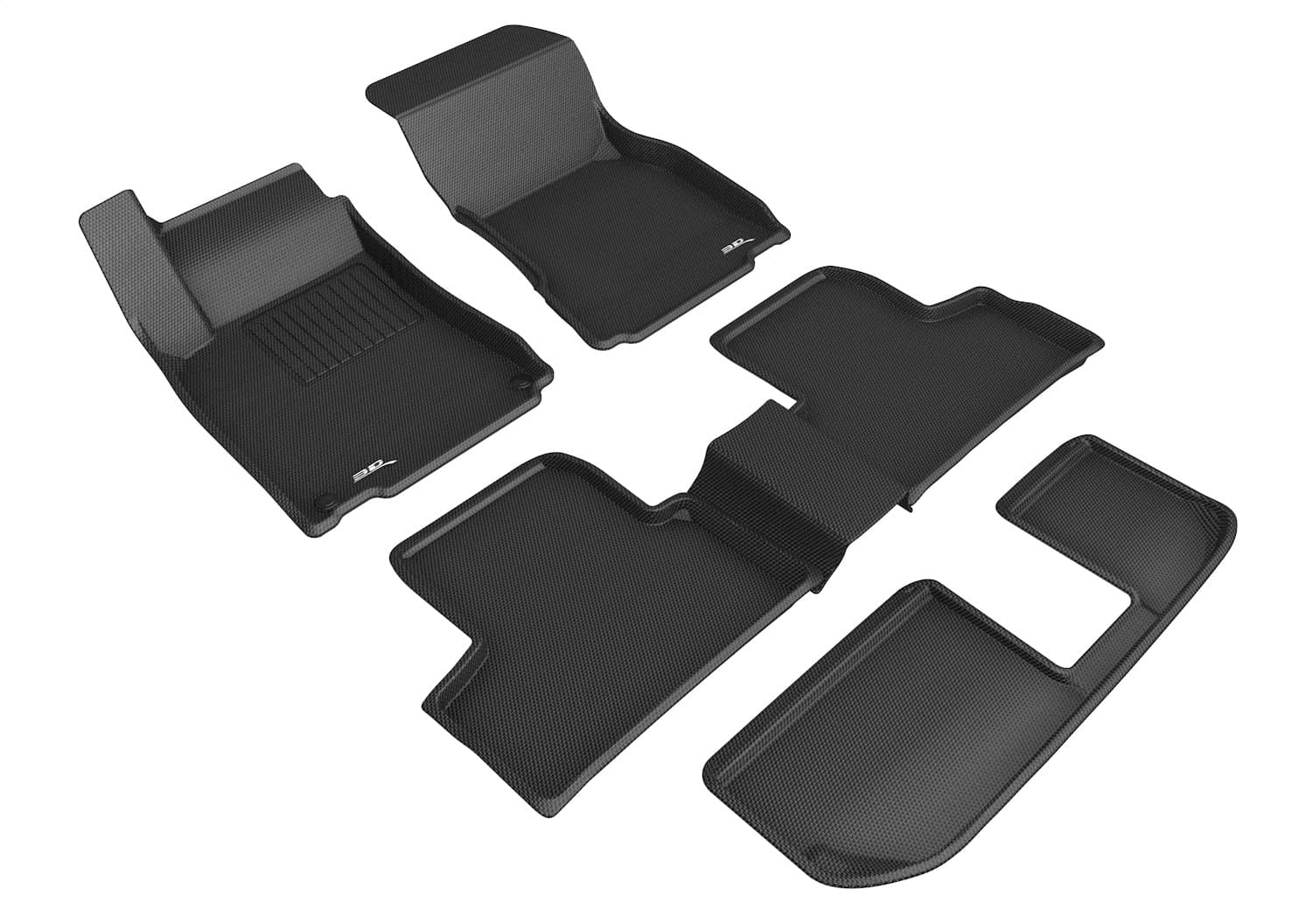 3D MAXpider - L1MB13101509 - Front Rear and Third Row - Floor Mat Set image 1