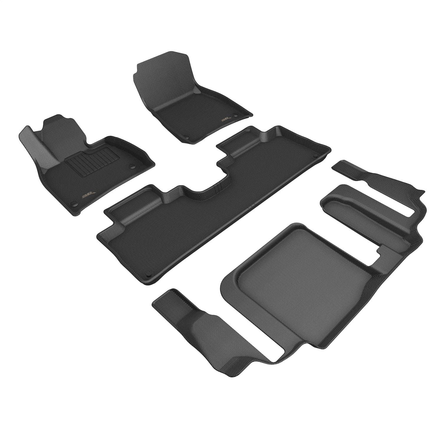 3D MAXpider - L1MB18701509 - Front Rear and Third Row - Floor Mat Set image 1