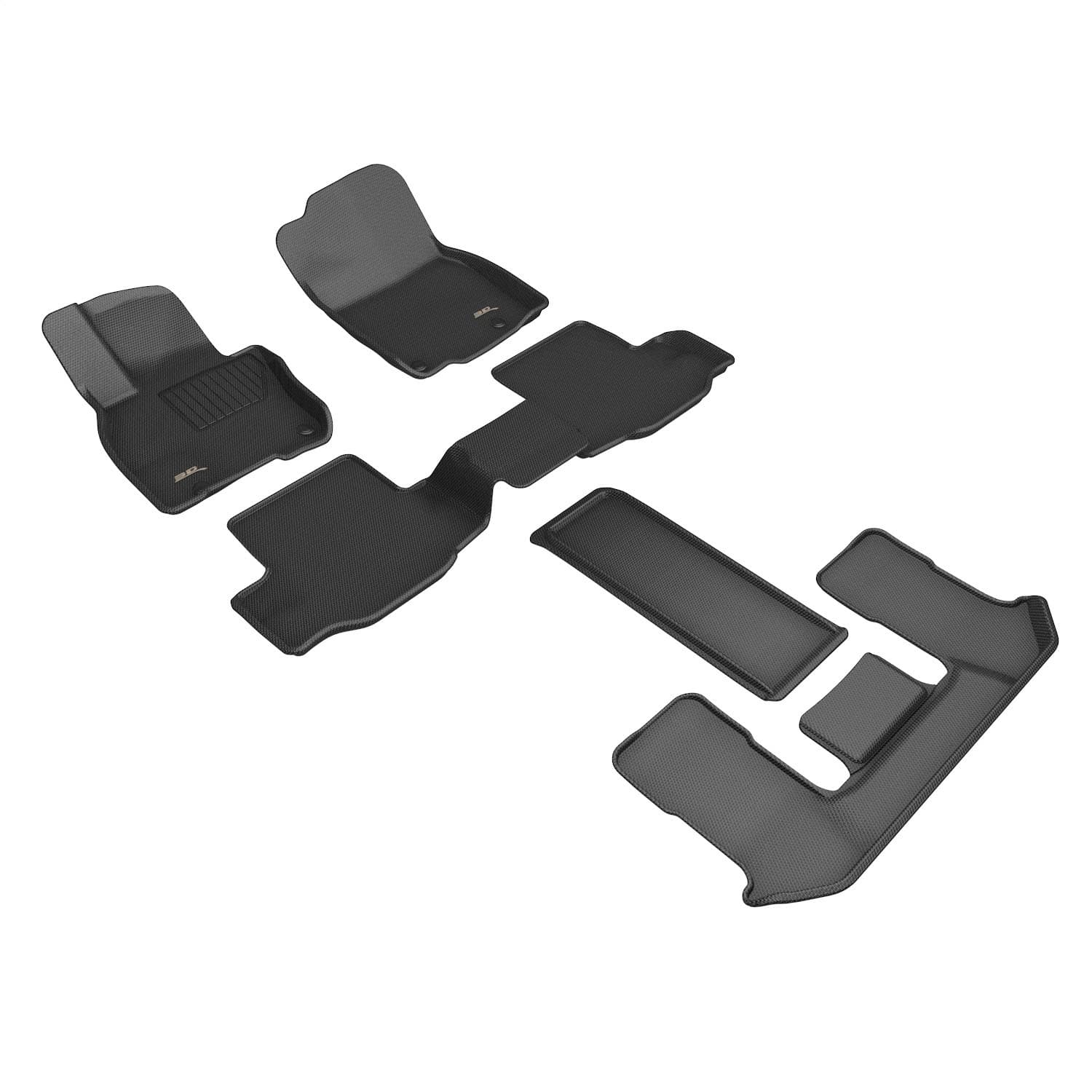 3D MAXpider - L1MZ08801509 - Front Rear and Third Row - Floor Mat Set image 1