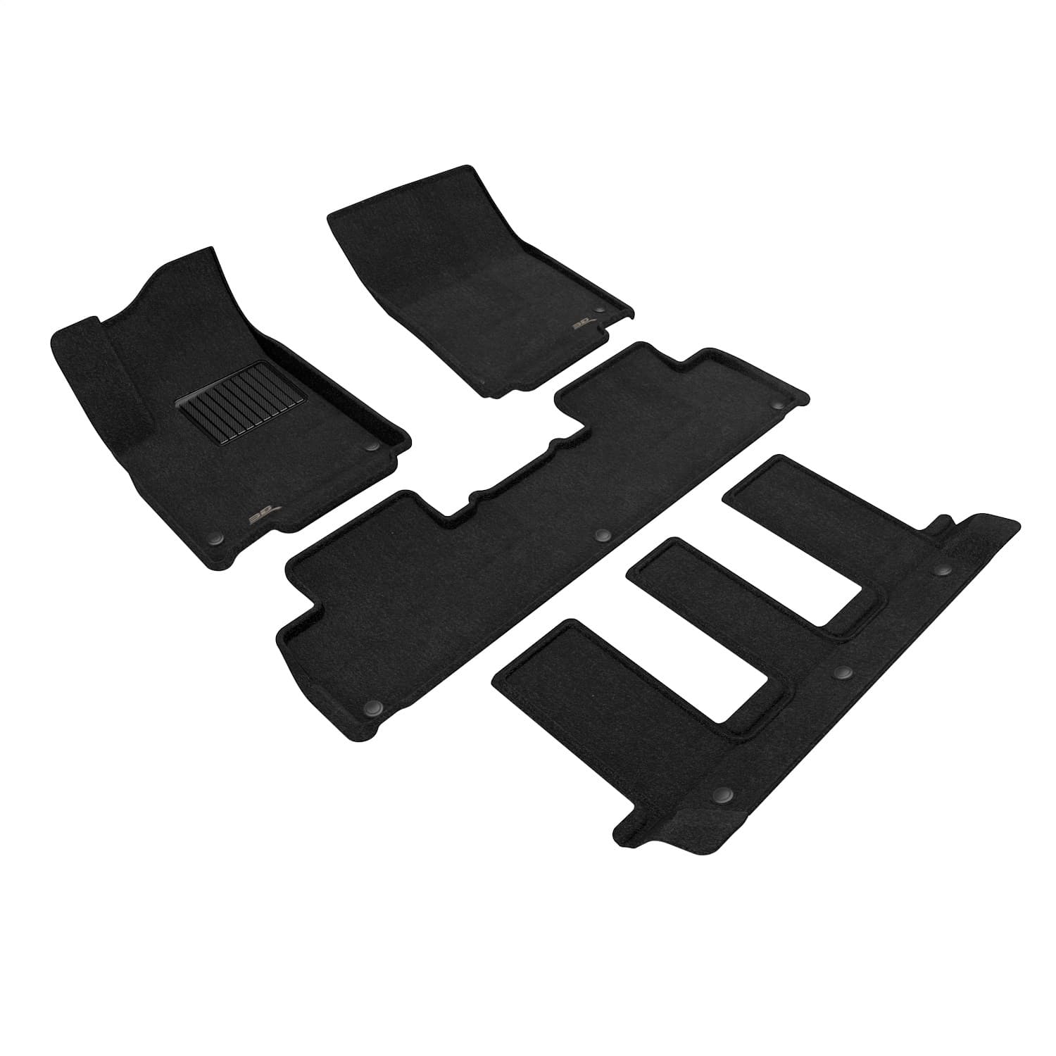 3D MAXpider - L1RI00504709 - Front Rear and Third Row - Floor Mat Set image 1
