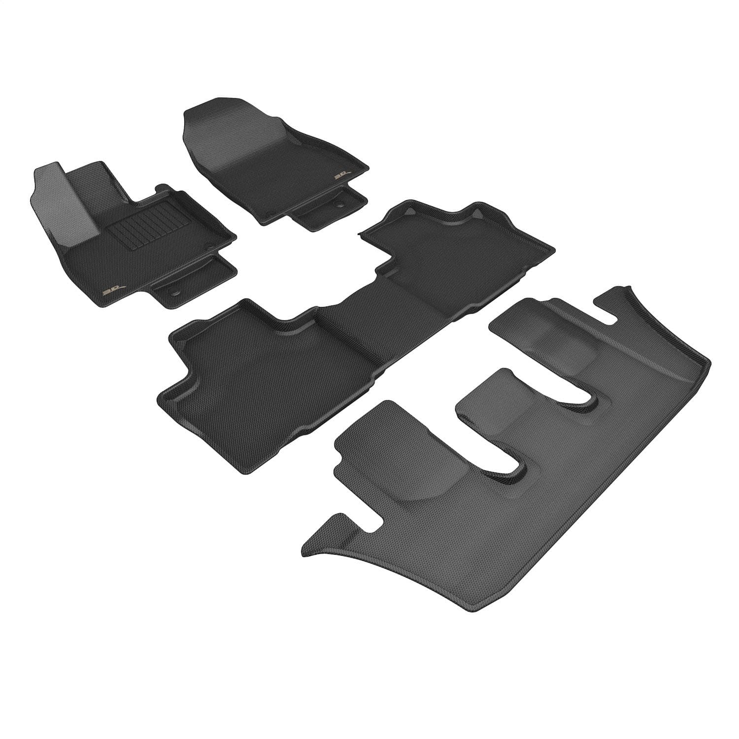 3D MAXpider - L1TY33901509 - Front Rear and Third Row - Floor Mat Set image 1