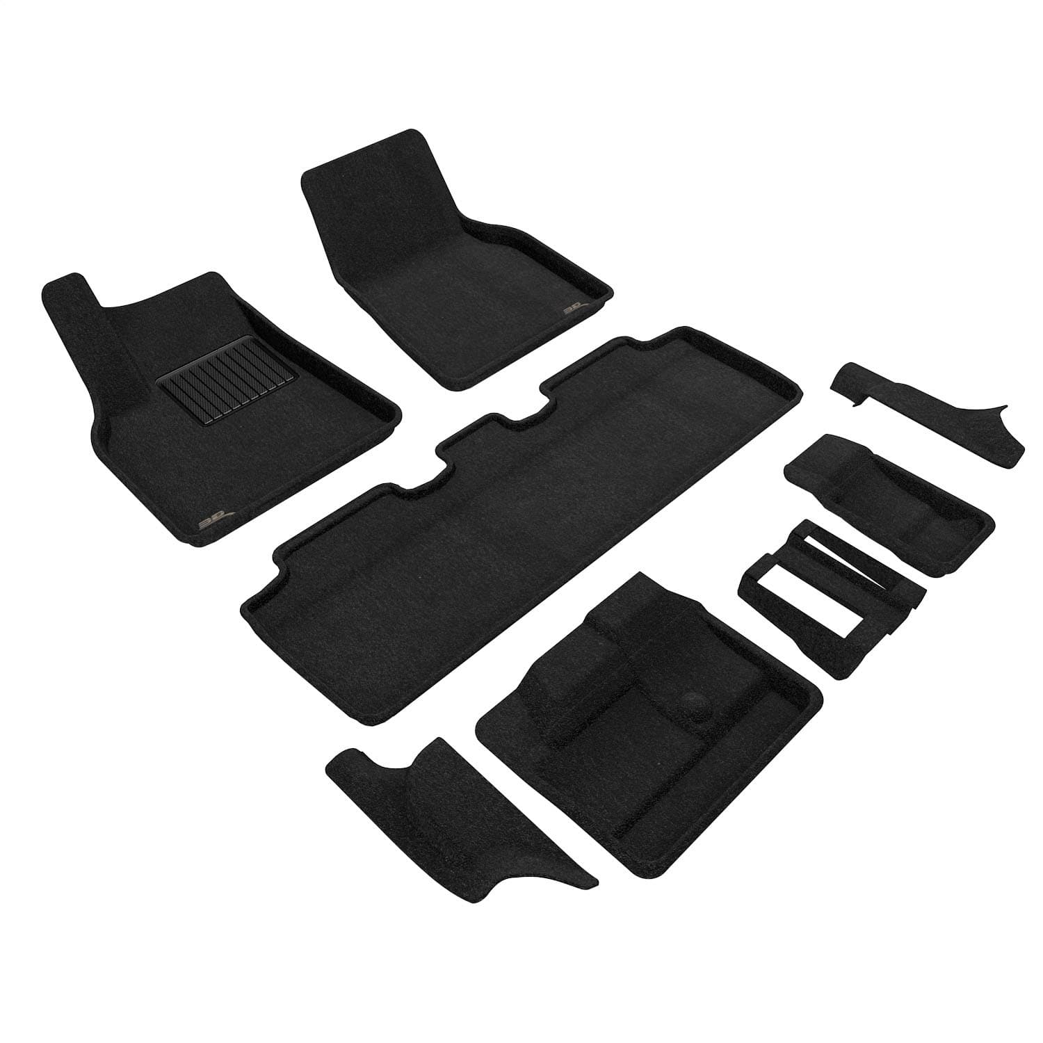 3D MAXpider - L1TL03604709 - Front Rear and Third Row - Floor Mat Set image 1