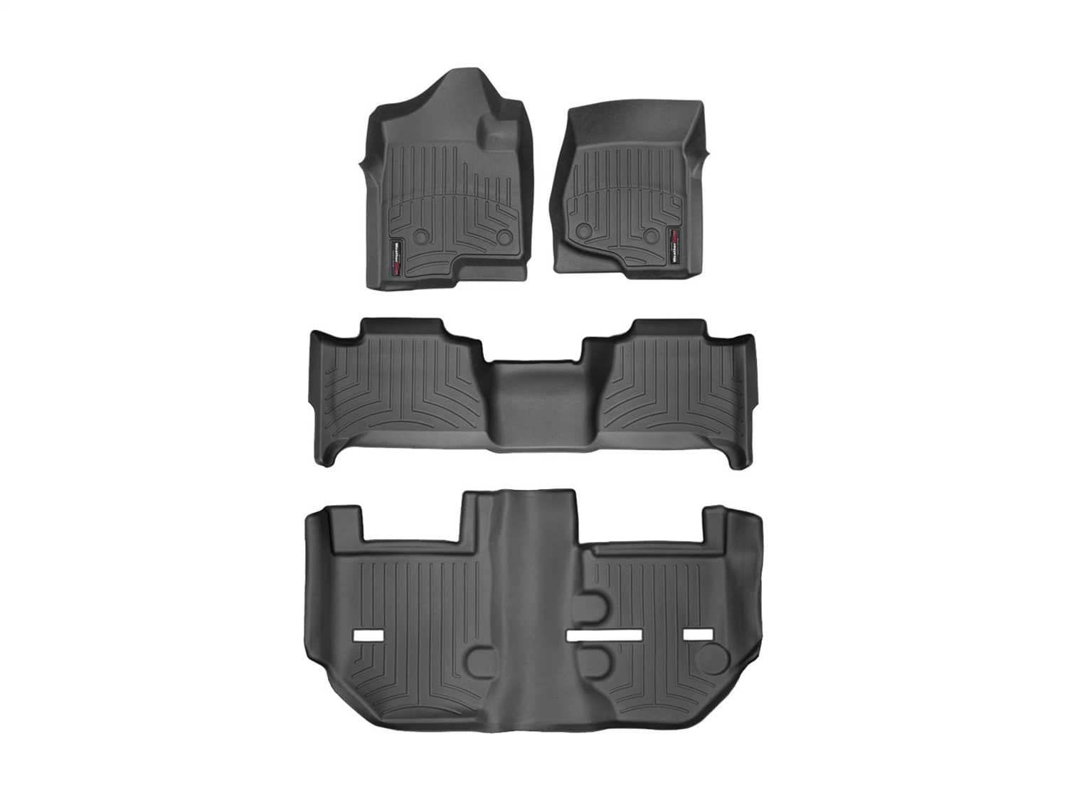Weathertech - 44066-1-6-442355 - Front Rear and Third Row - Floor Mat Set